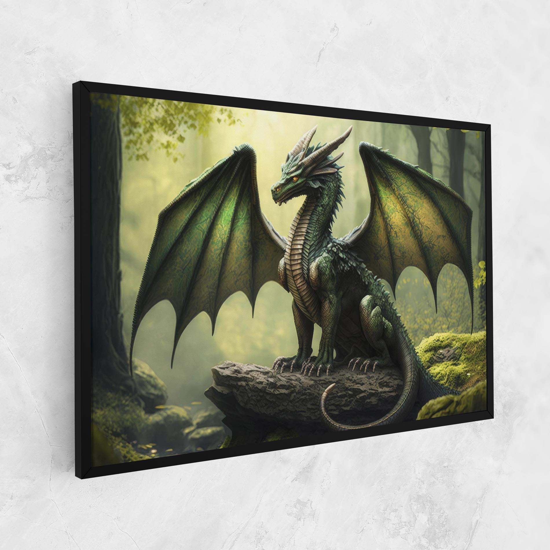 Tablou Canvas Green Dragon mockup 1