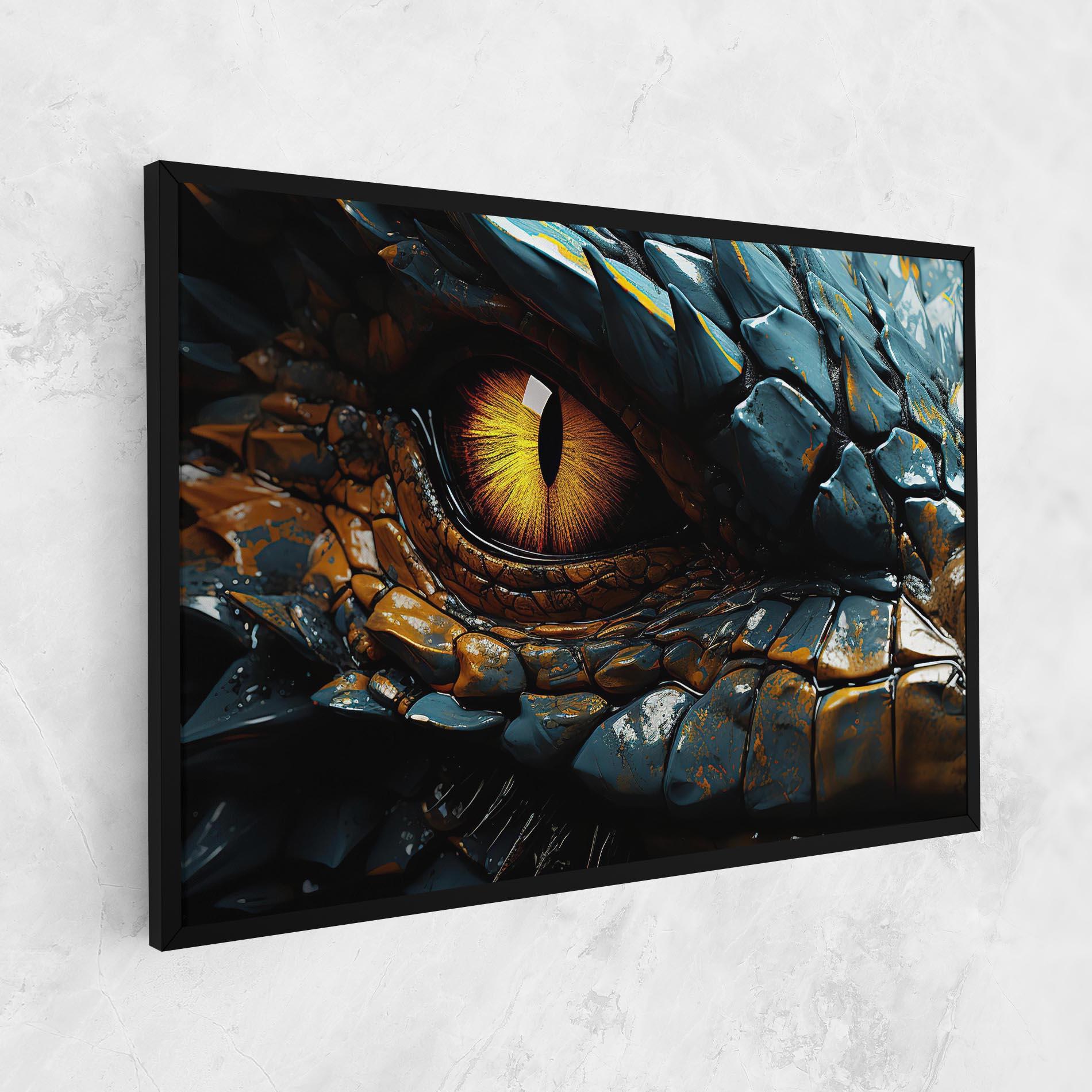 Tablou Canvas Yellow Dragon Eye mockup 1