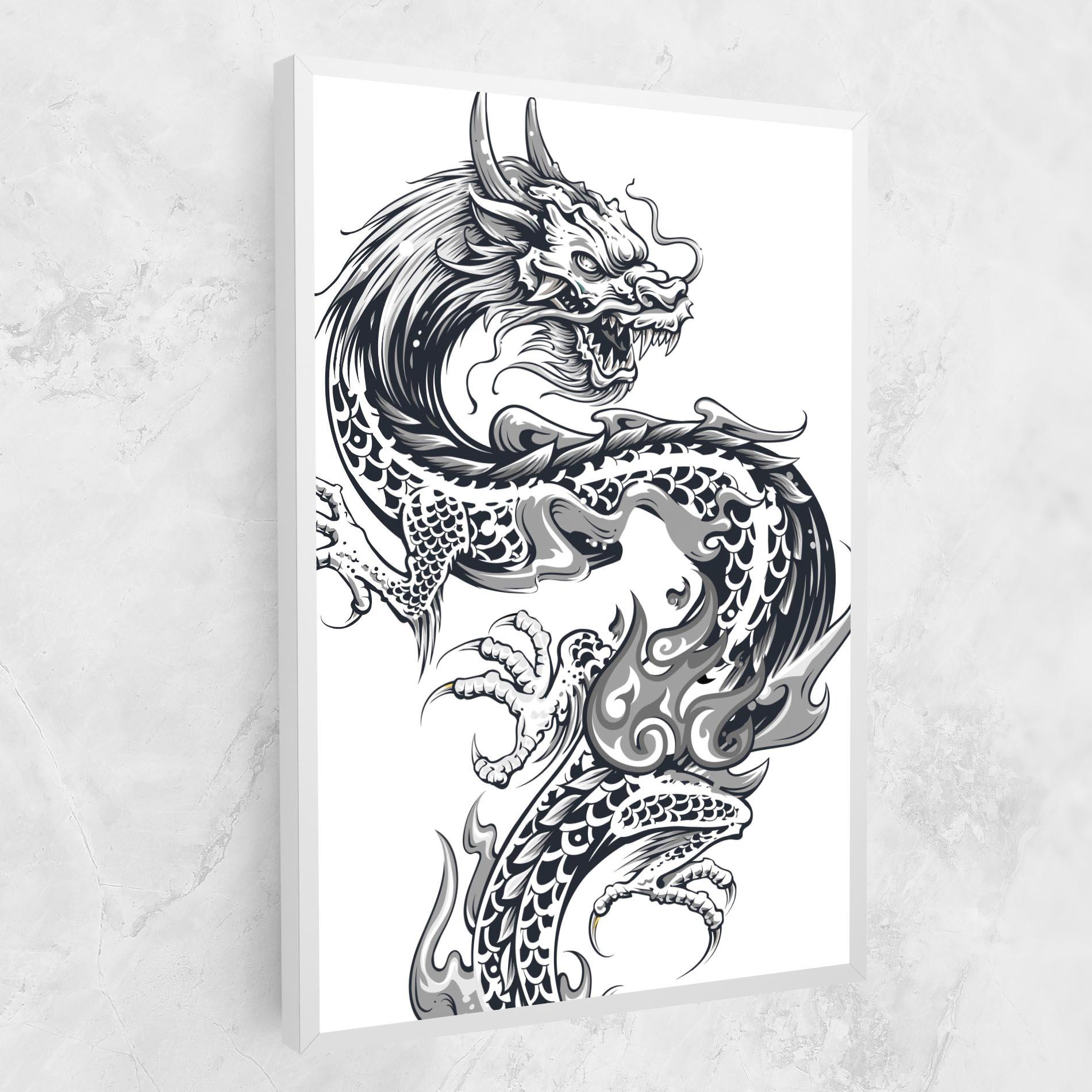 Tablou Canvas Dragon Line mockup 1