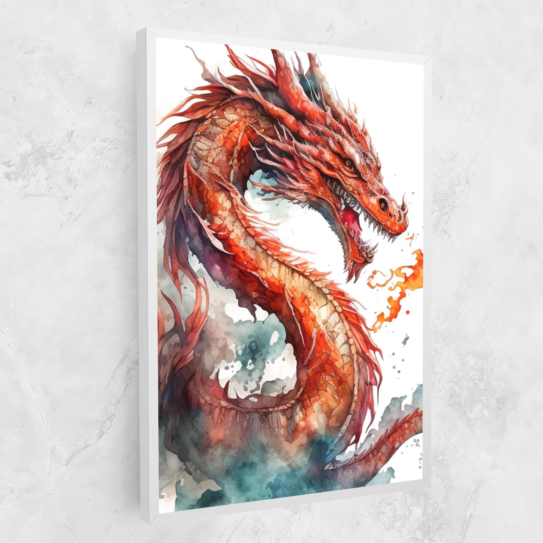 Tablou Canvas Fire Dragon mockup 1