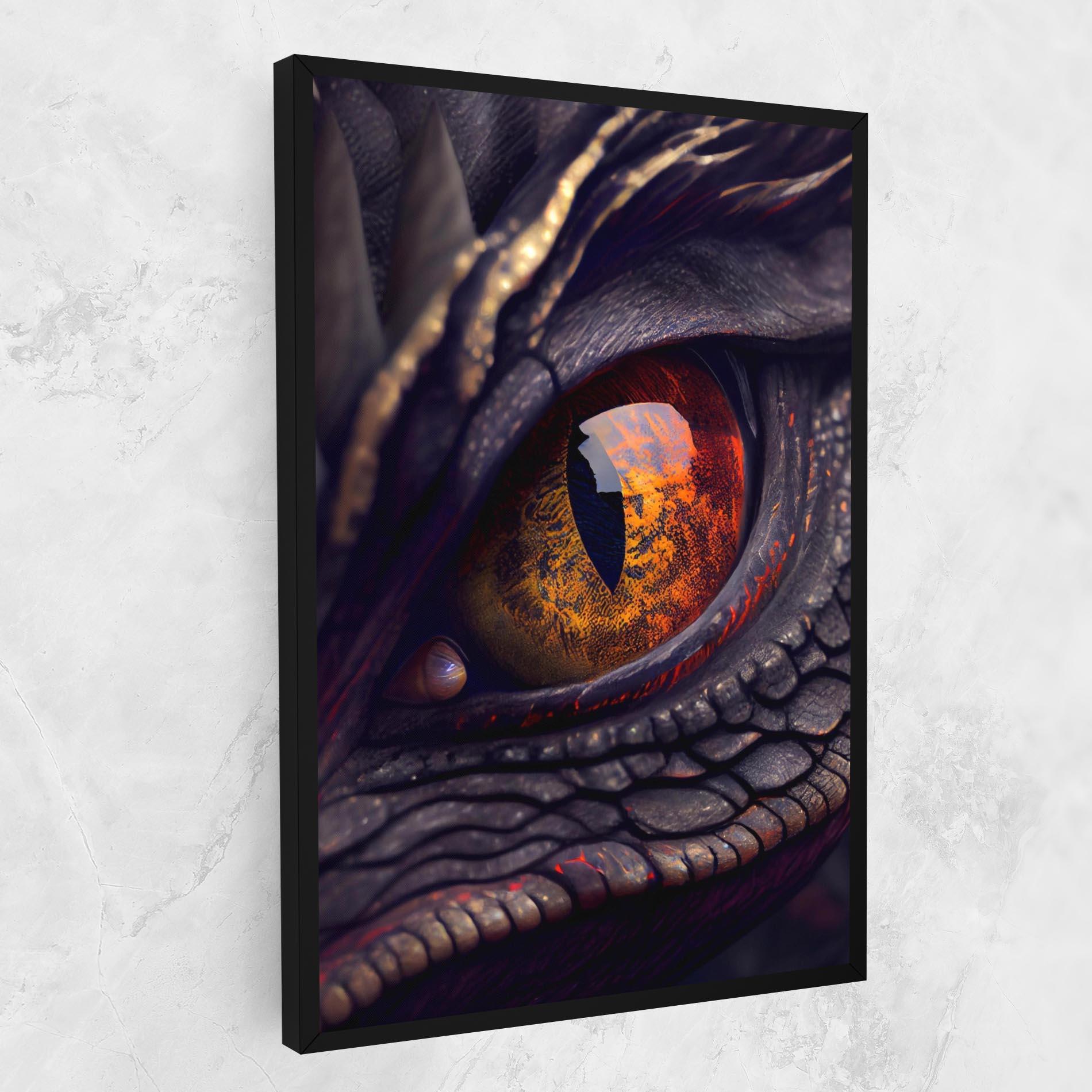Tablou Canvas Close Up Red Eye Dragon mockup 1