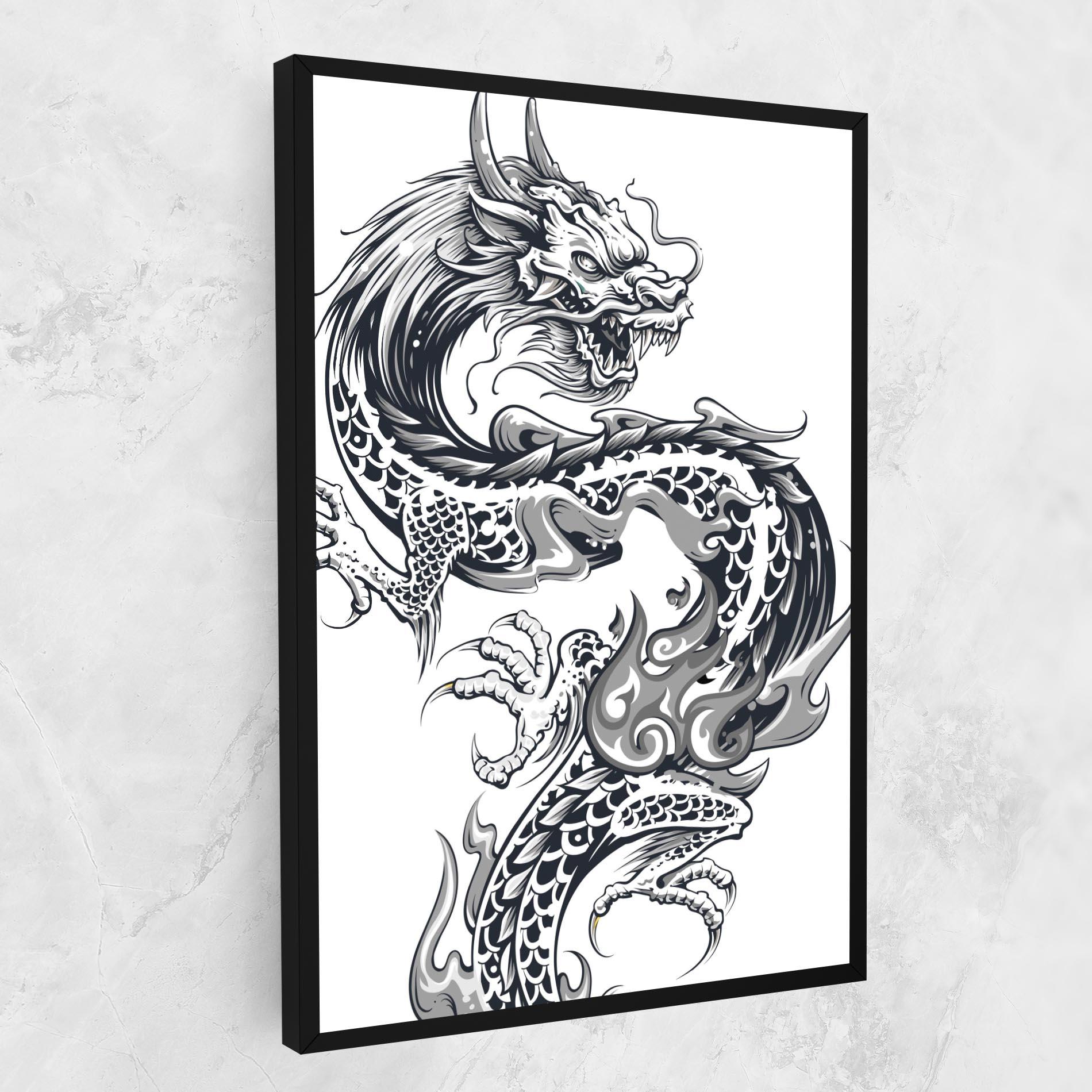 Tablou Canvas Dragon Line mockup 1