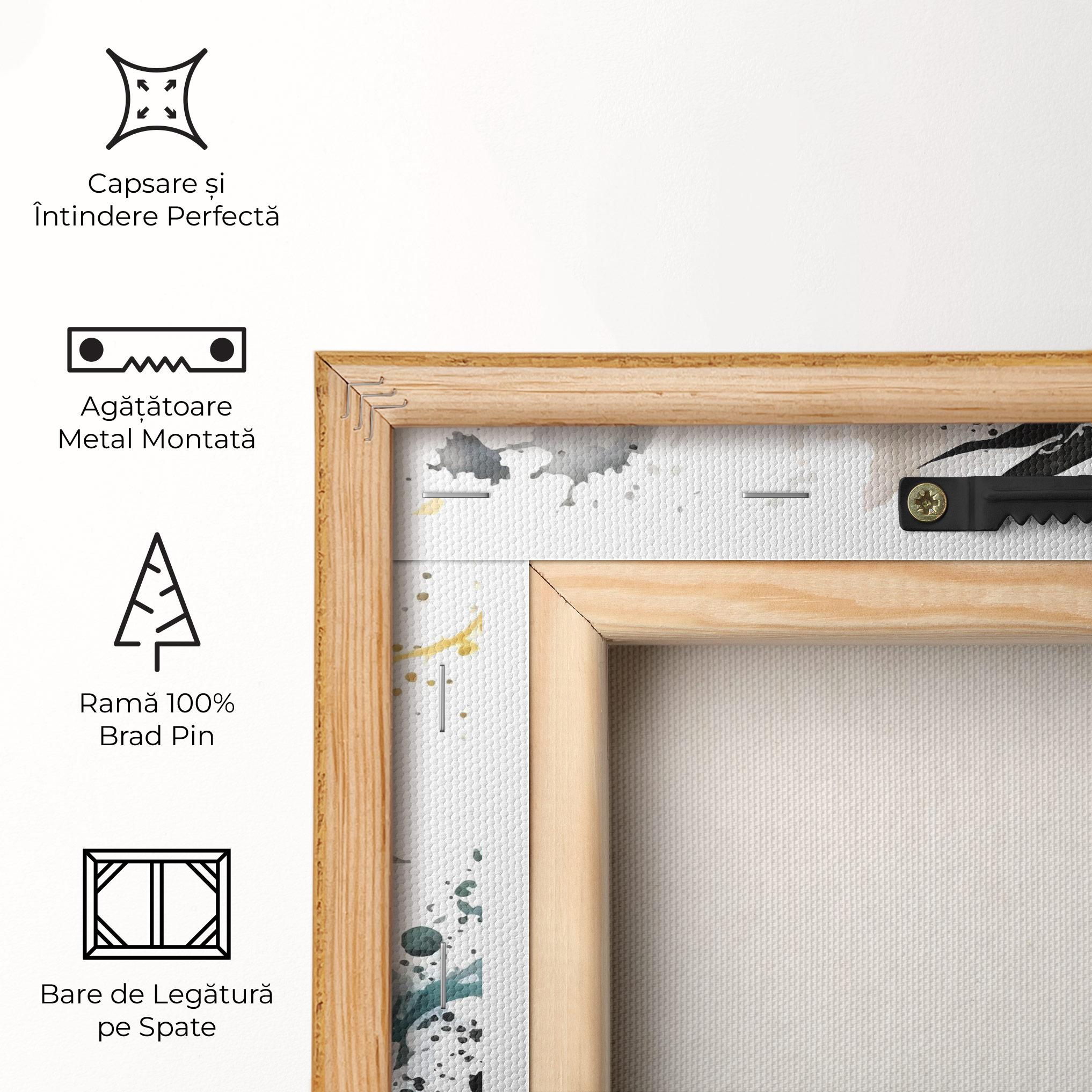 Tablou Canvas Black Dragon Art mockup 5