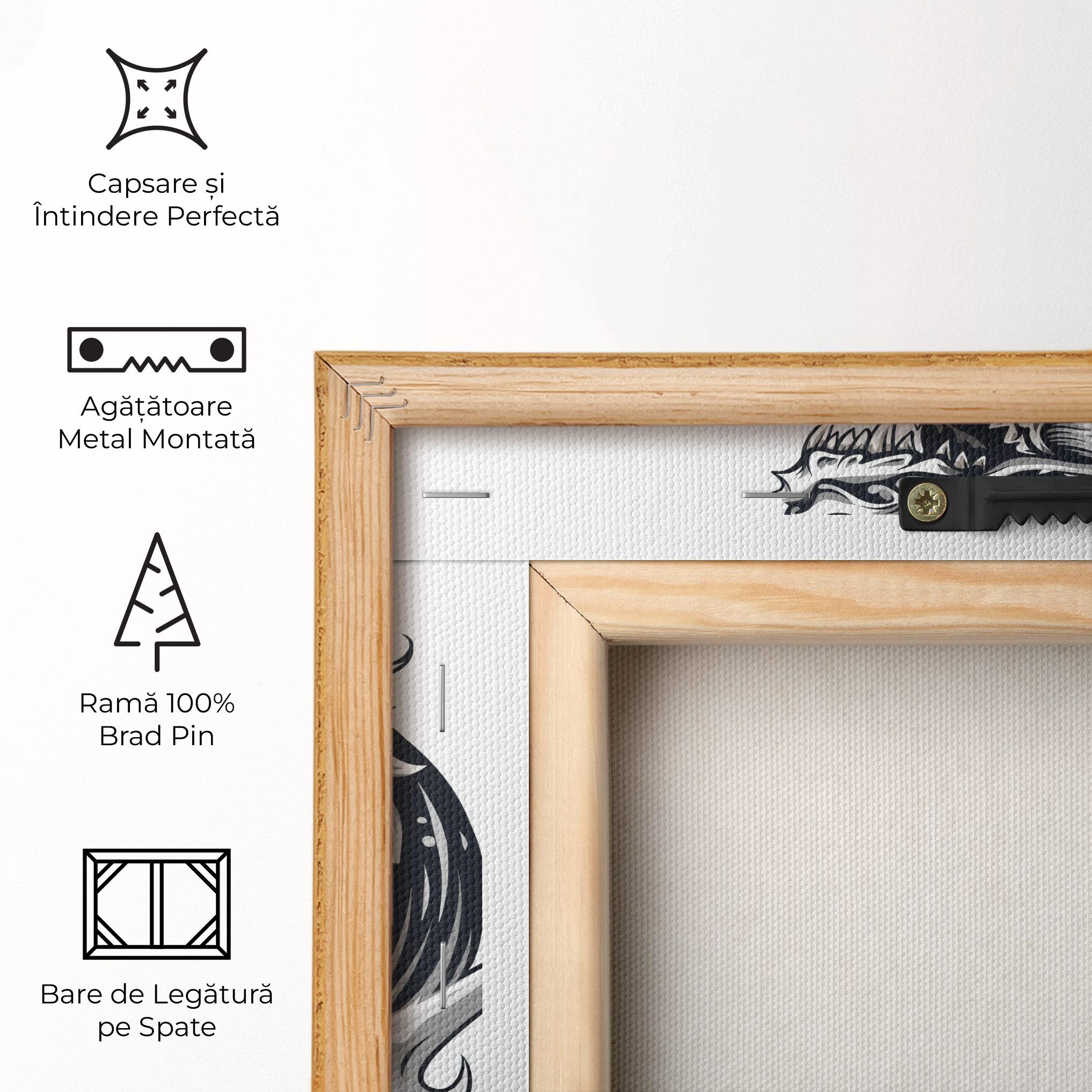 Tablou Canvas Dragon Line mockup 5