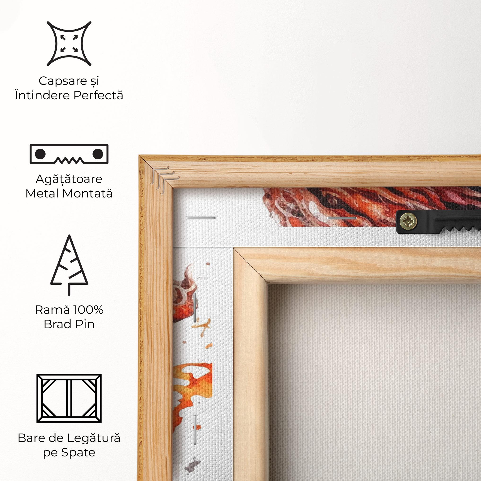 Tablou Canvas Fire Dragon mockup 5