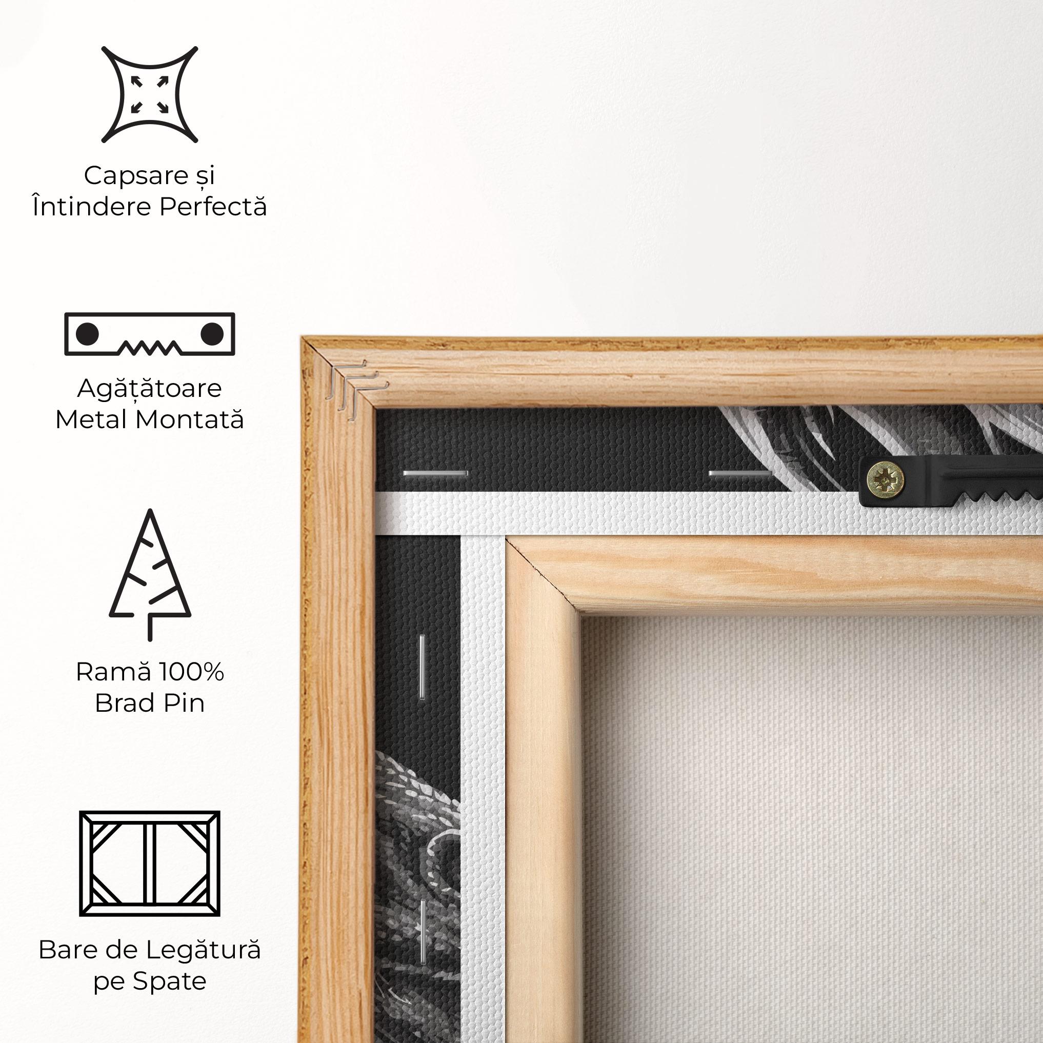 Tablou Canvas Grey Dragon mockup 5