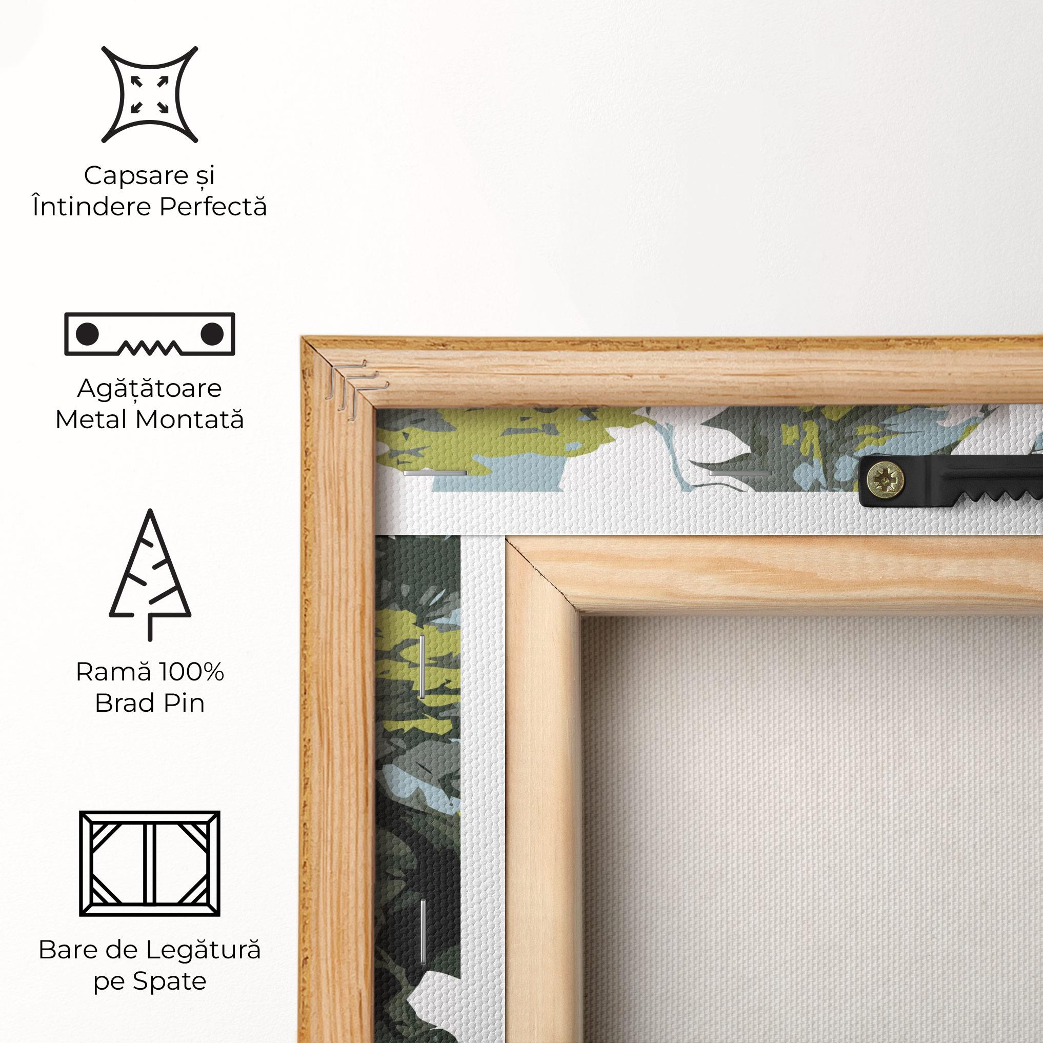 Tablou Canvas Grey Nature Dragon mockup 5