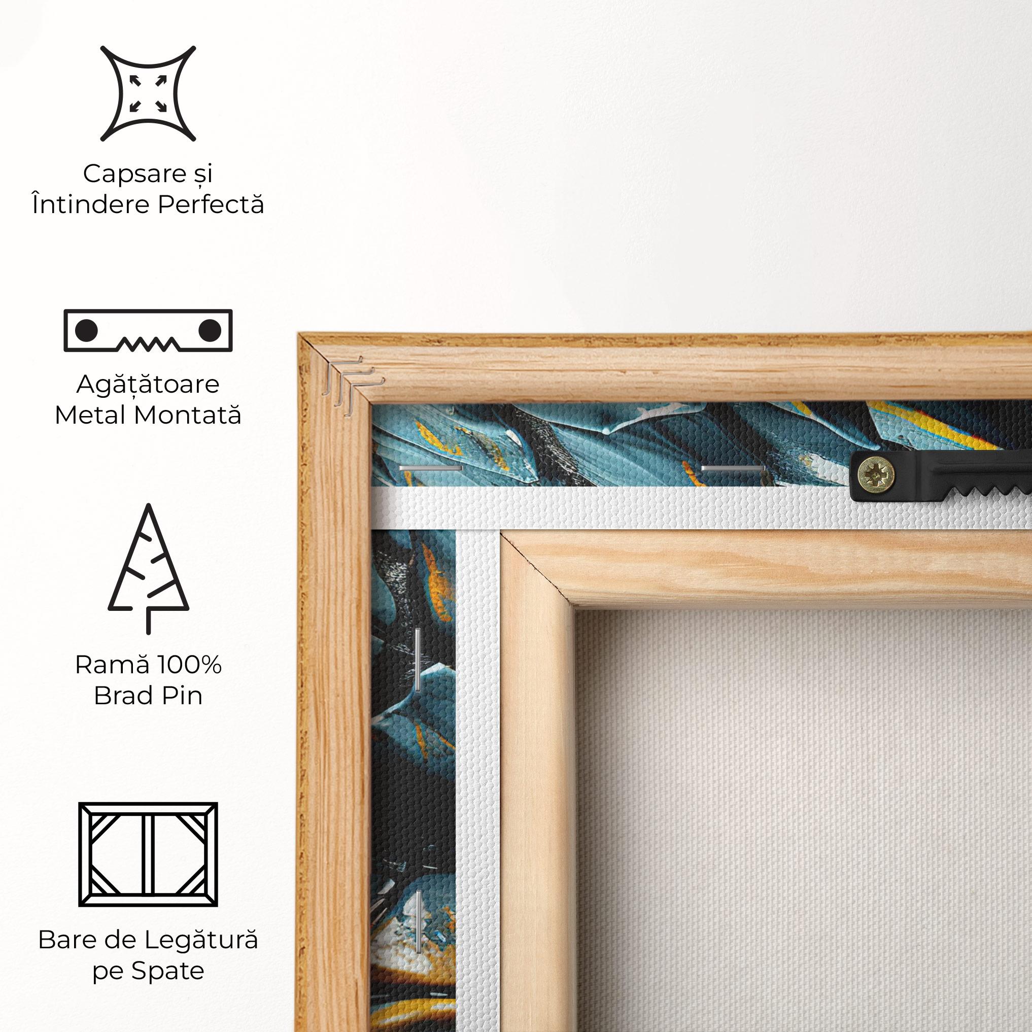 Tablou Canvas Yellow Dragon Eye mockup 5