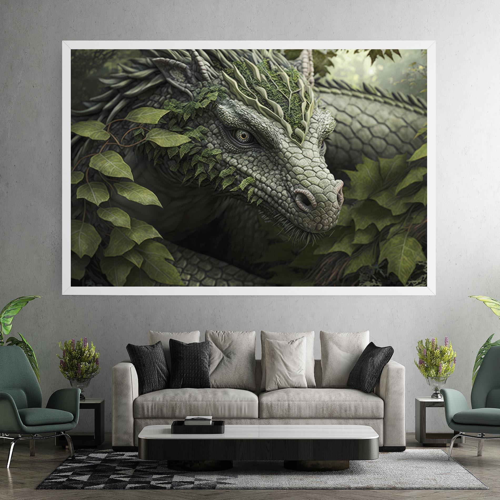 Tablou Canvas Ancient Forest Dragon mockup 7