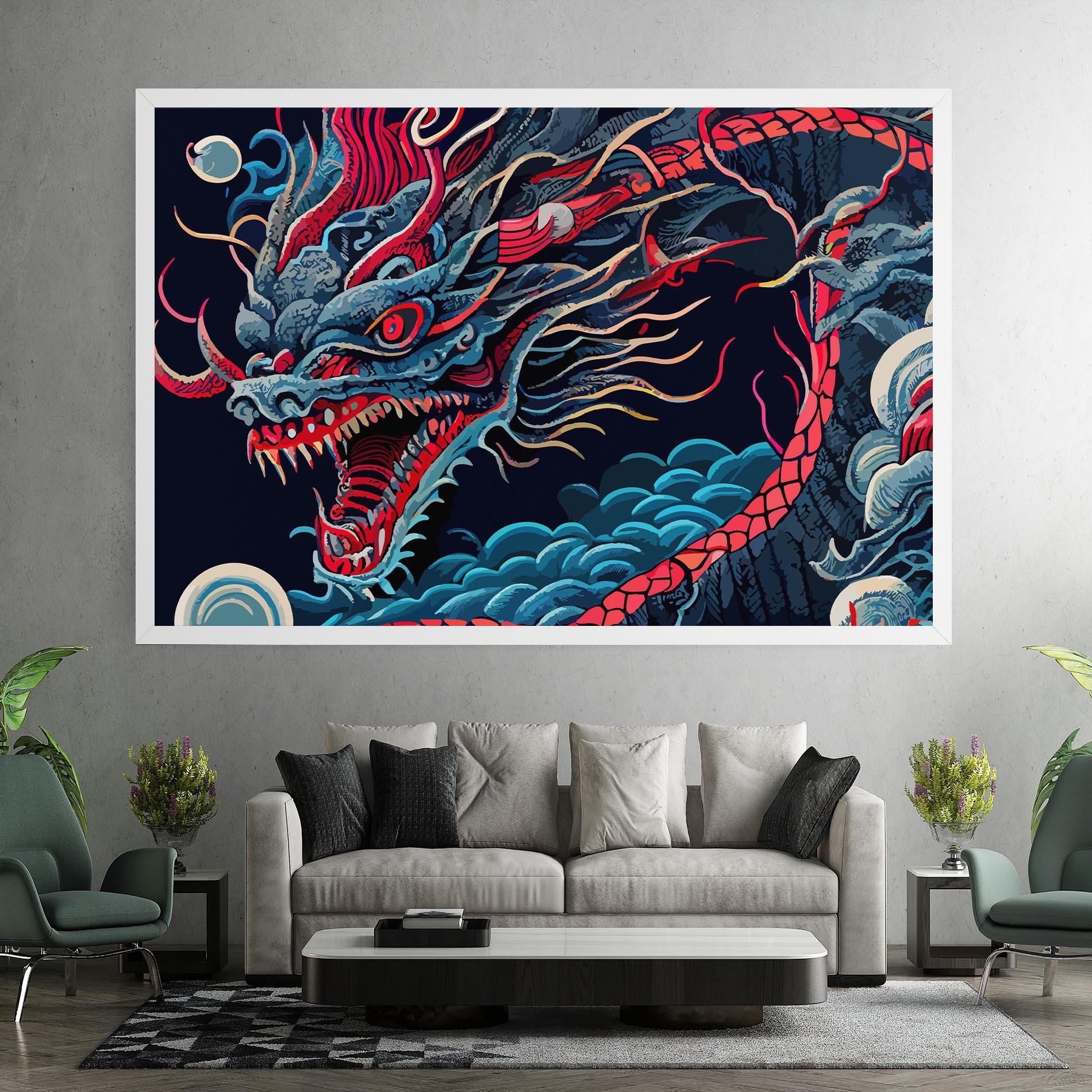 Tablou Canvas Cloud Dragon mockup 7