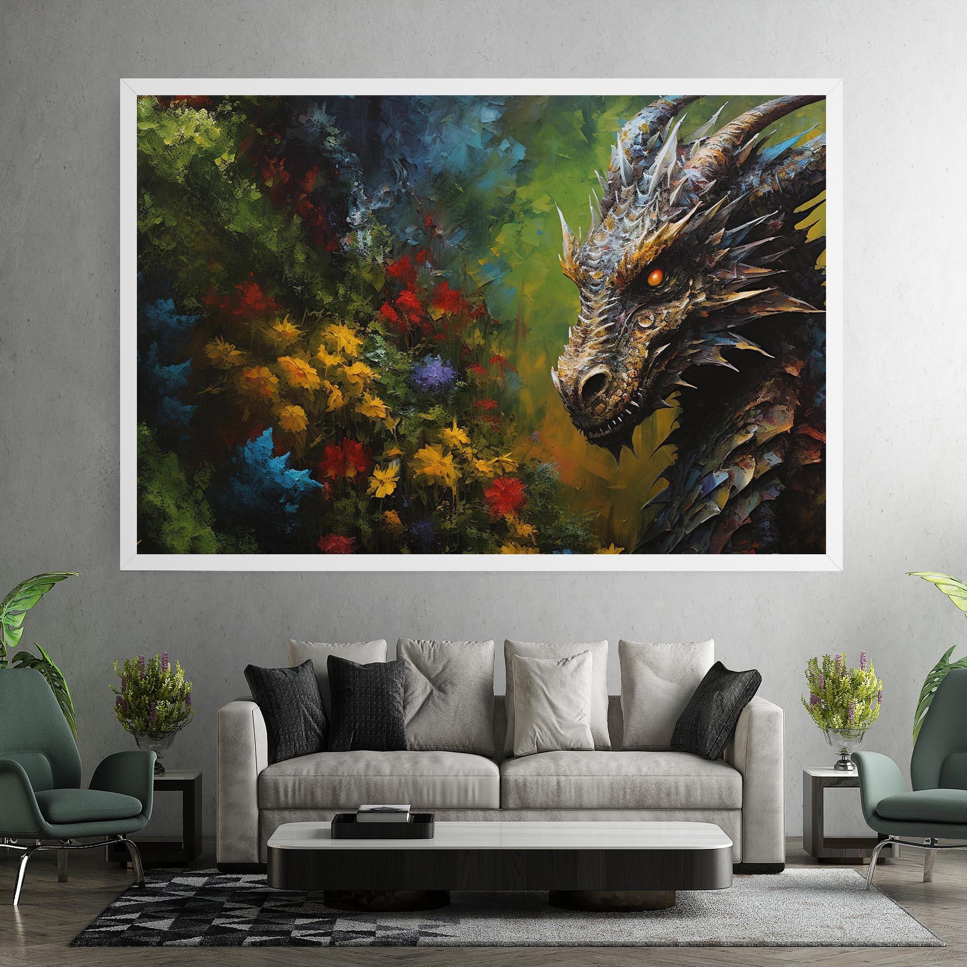 Tablou Canvas Dragon In Nature mockup 7
