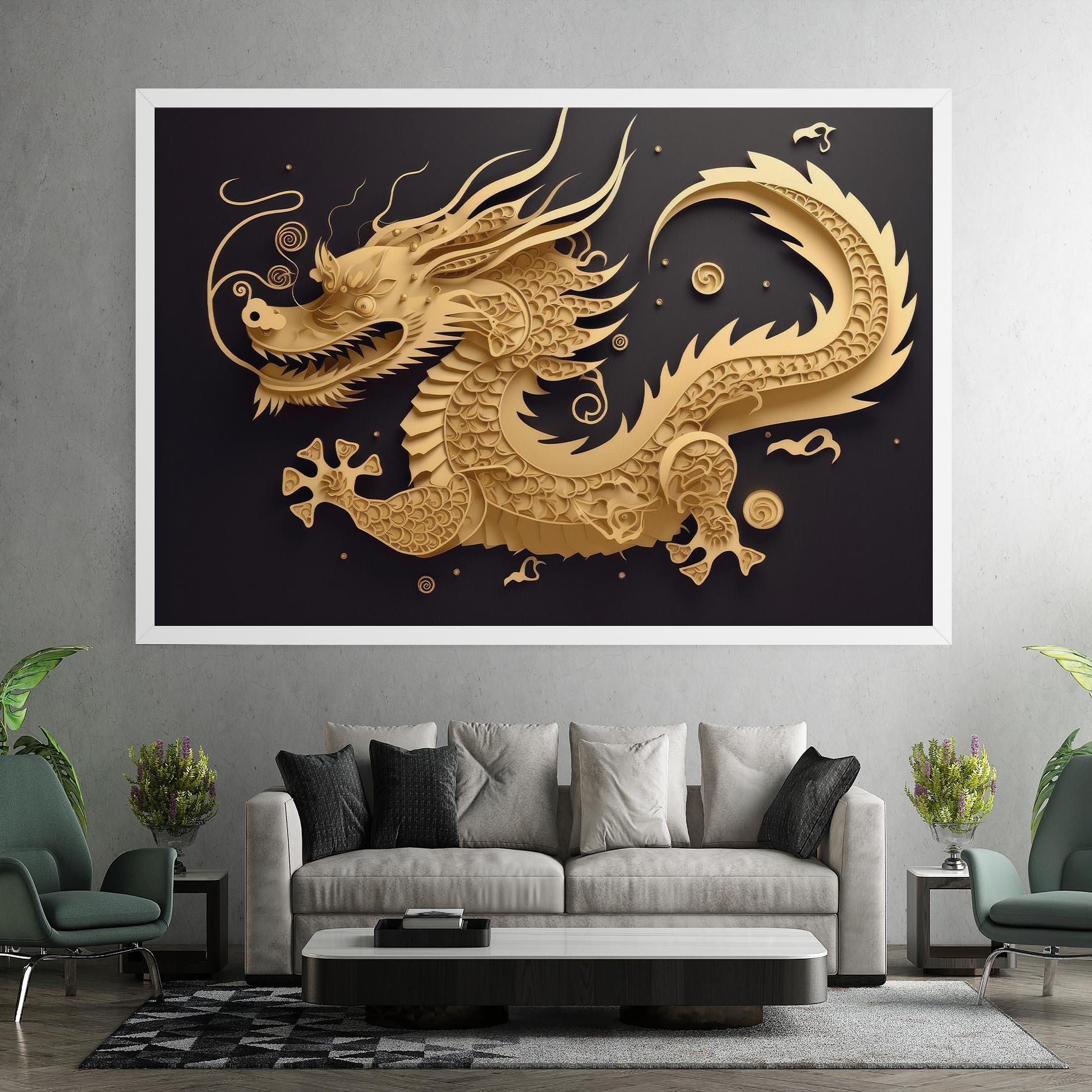 Tablou Canvas Dragon Zodiac Sign mockup 7
