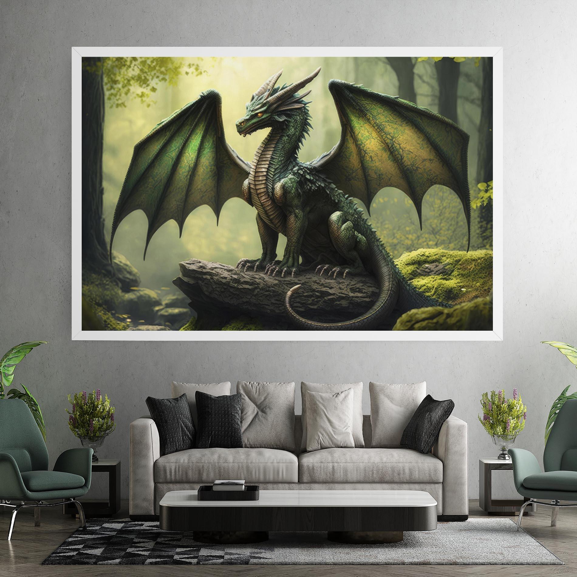 Tablou Canvas Green Dragon mockup 7