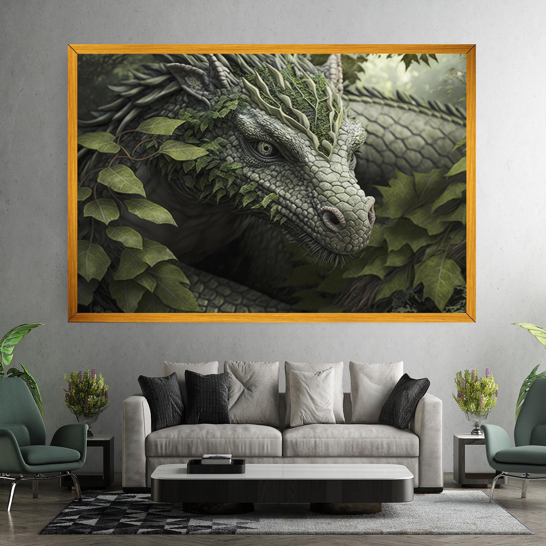 Tablou Canvas Ancient Forest Dragon mockup 7