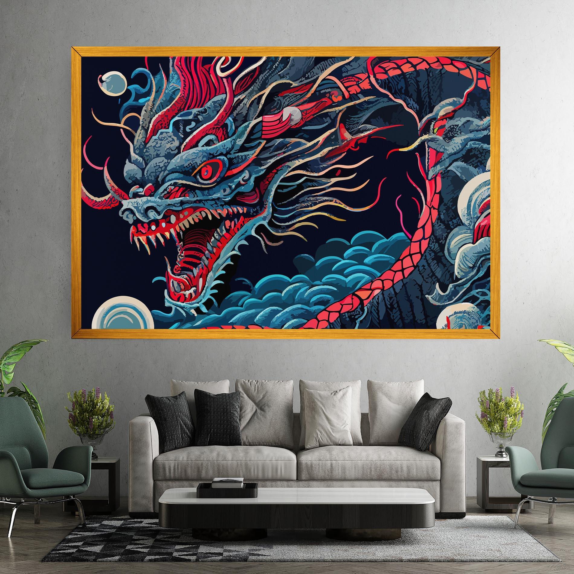 Tablou Canvas Cloud Dragon mockup 7