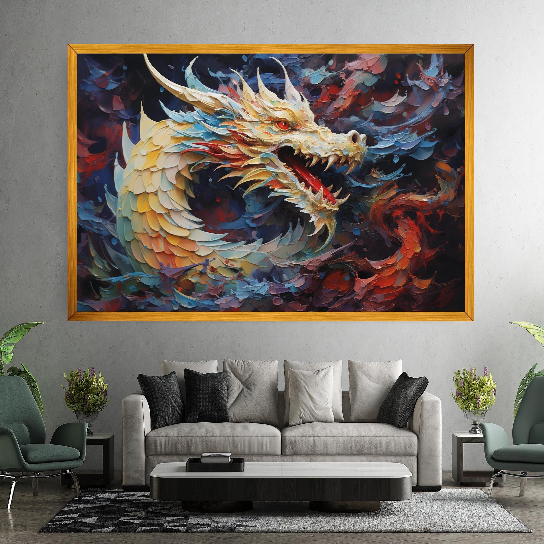 Tablou Canvas Fantasy Dragon Art mockup 7