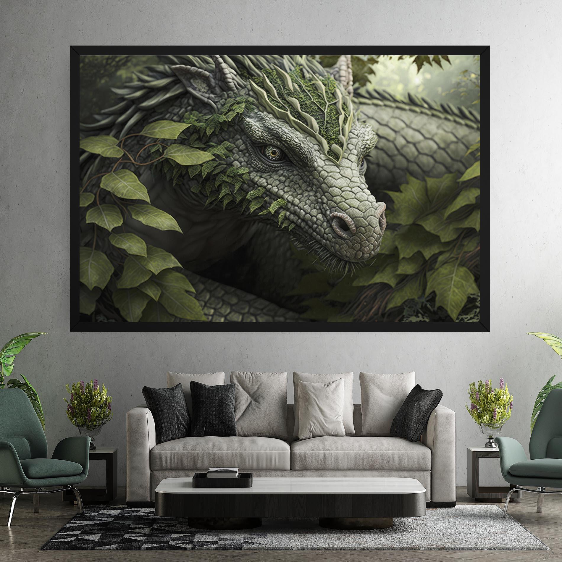 Tablou Canvas Ancient Forest Dragon mockup 7