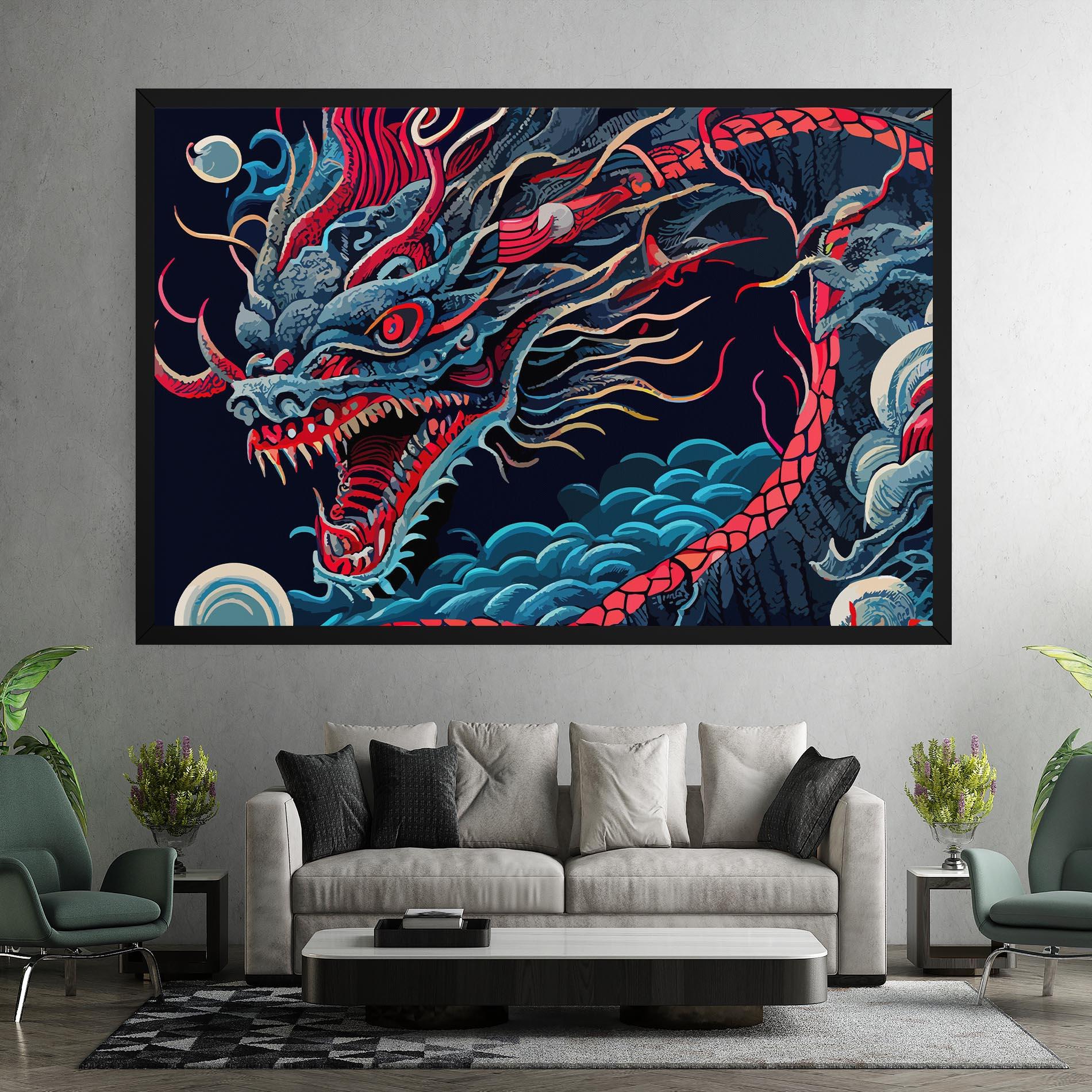 Tablou Canvas Cloud Dragon mockup 7