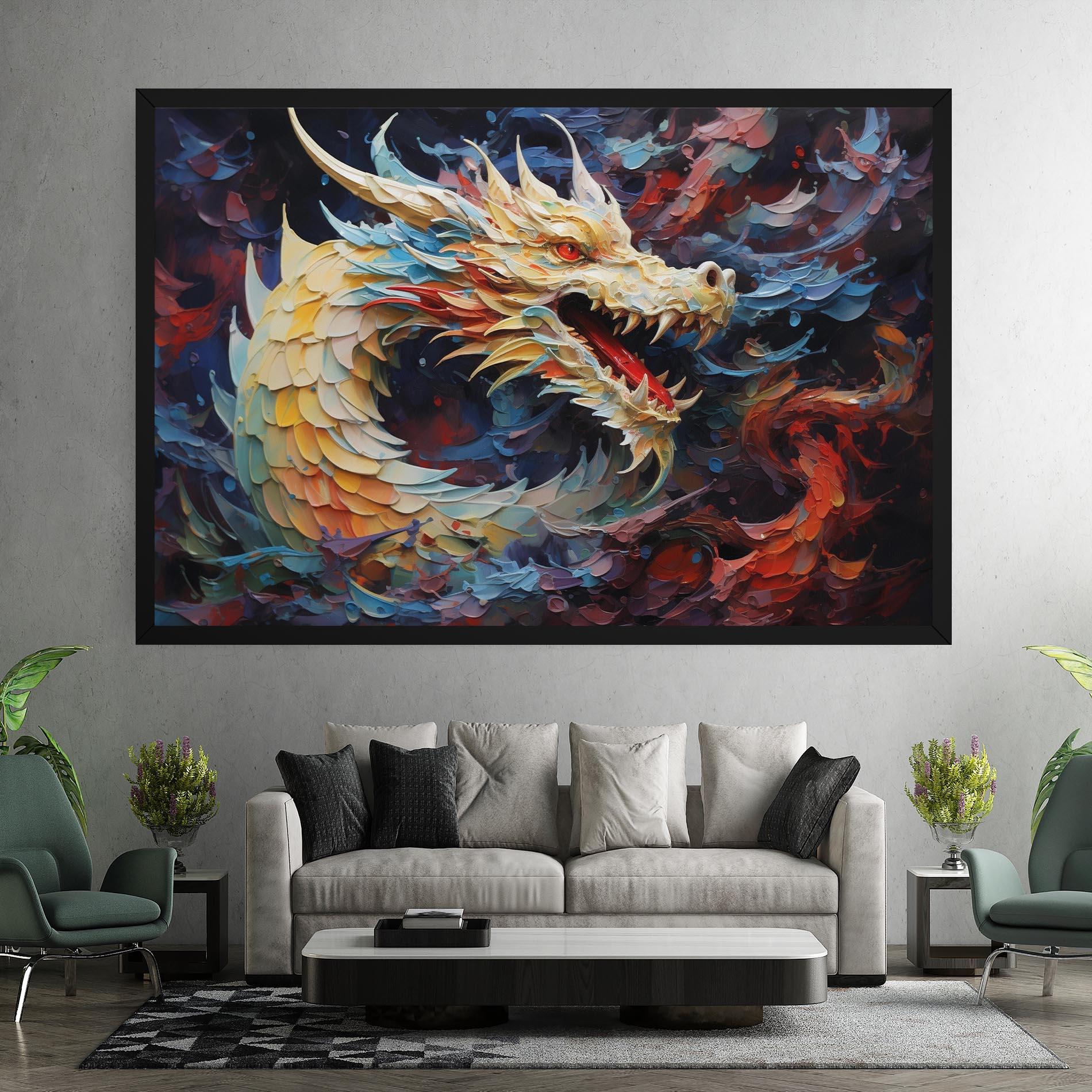 Tablou Canvas Fantasy Dragon Art mockup 7