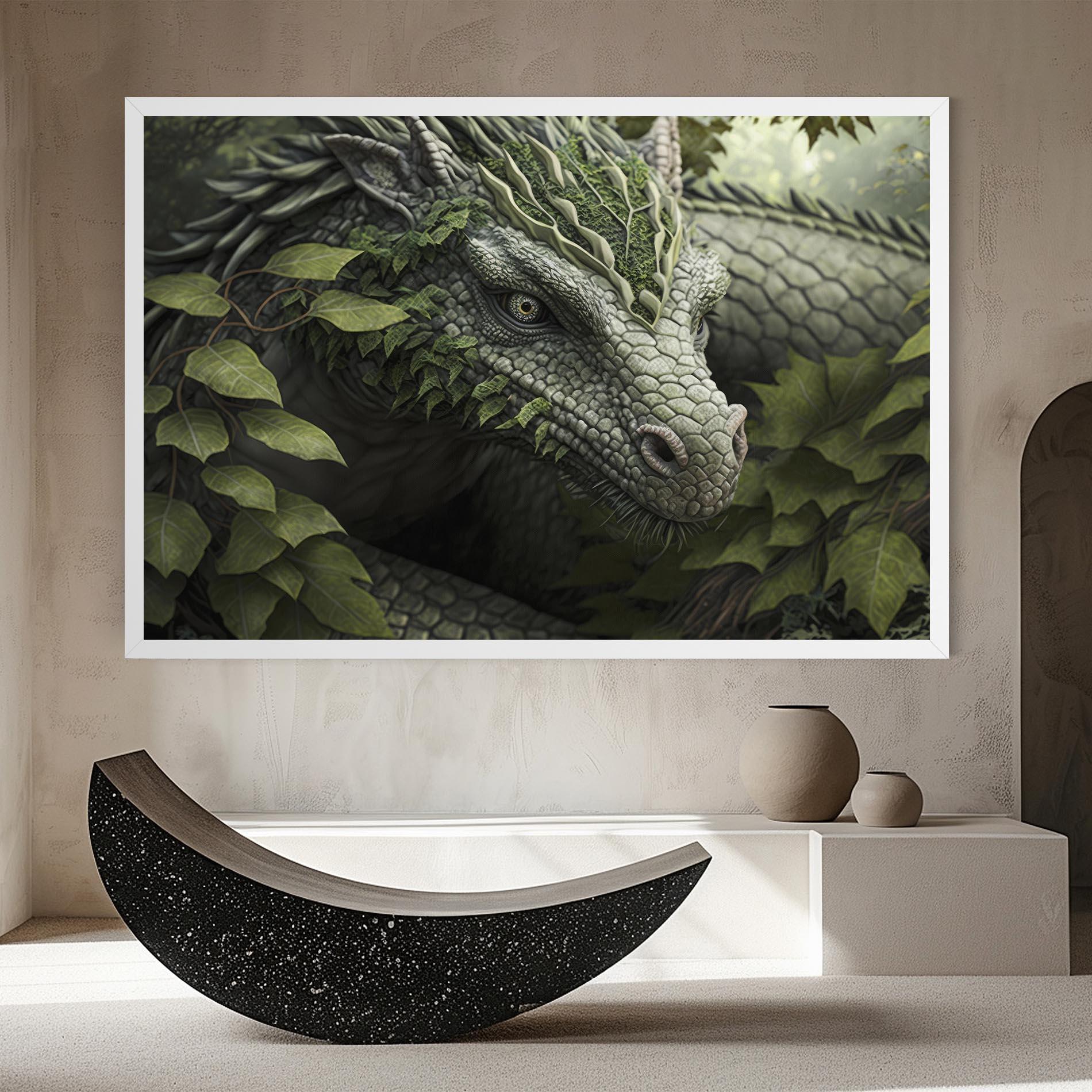 Tablou Canvas Ancient Forest Dragon mockup 8