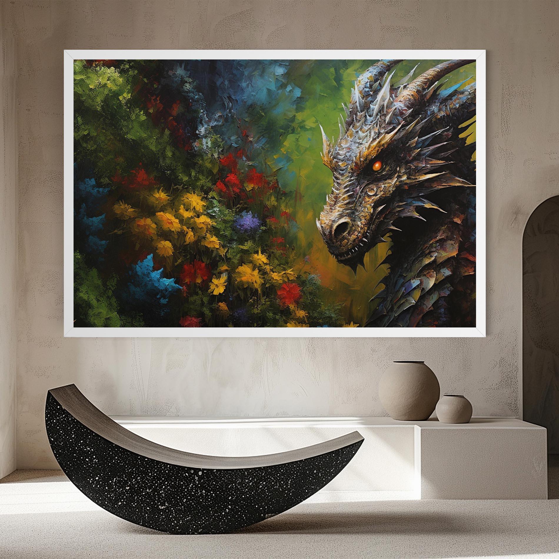 Tablou Canvas Dragon In Nature mockup 8