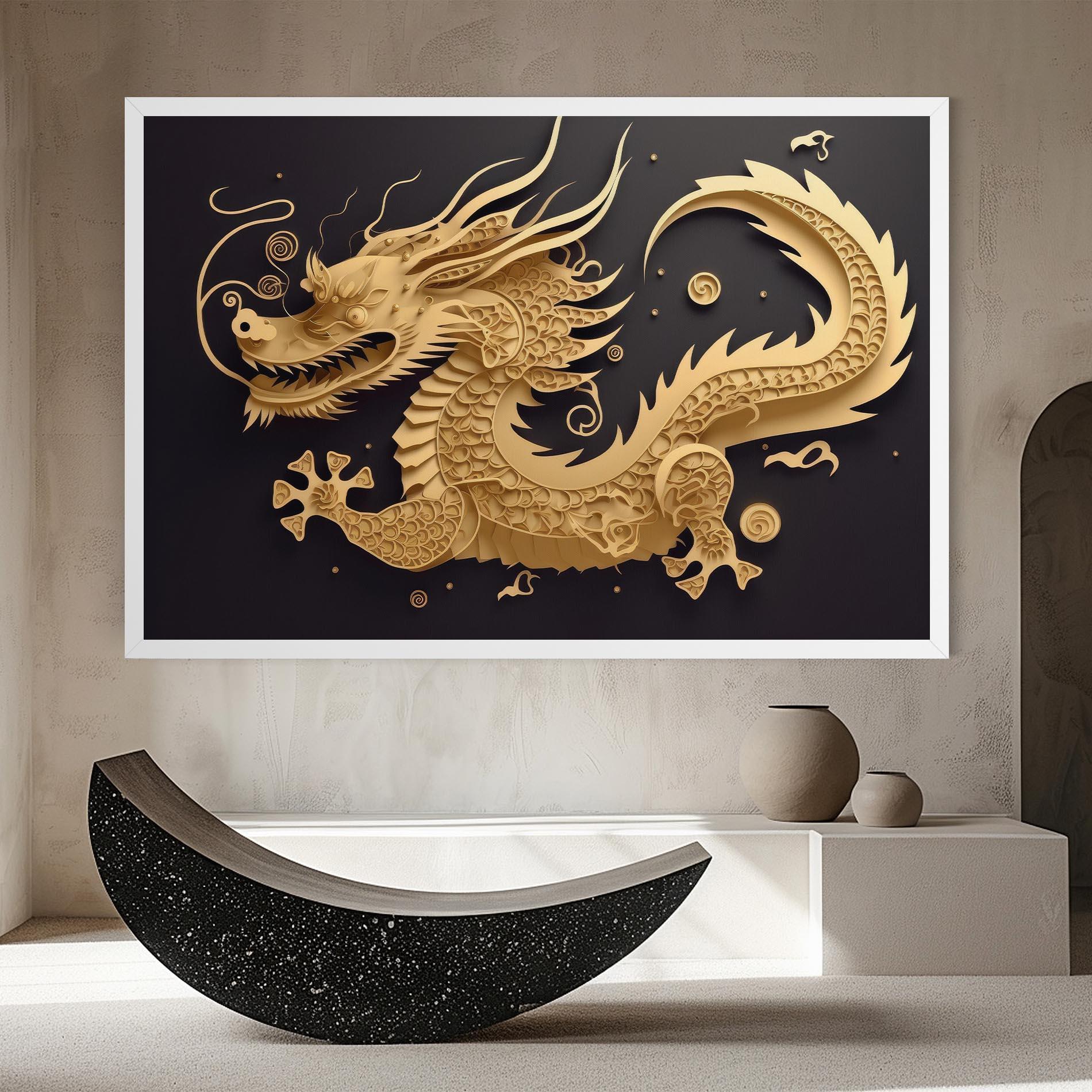 Tablou Canvas Dragon Zodiac Sign mockup 8