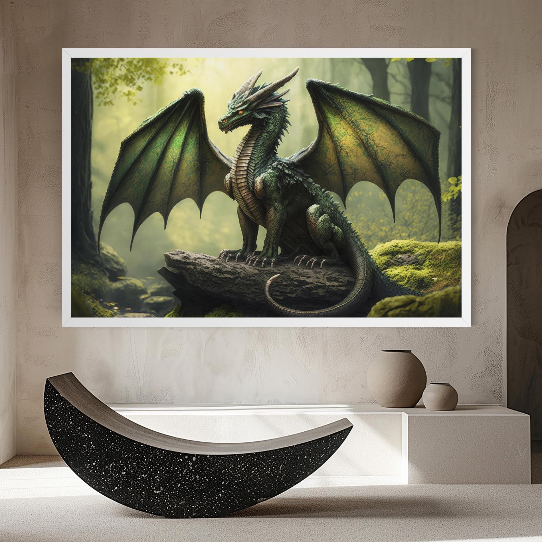 Tablou Canvas Green Dragon mockup 8