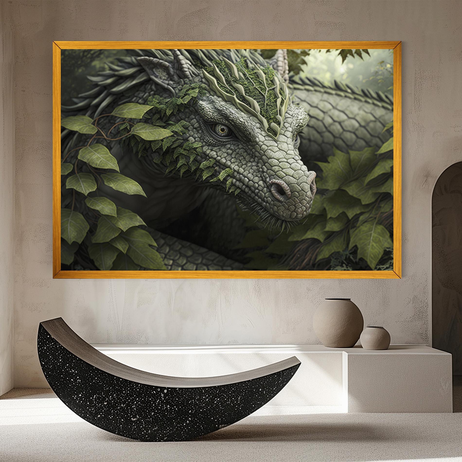 Tablou Canvas Ancient Forest Dragon mockup 8