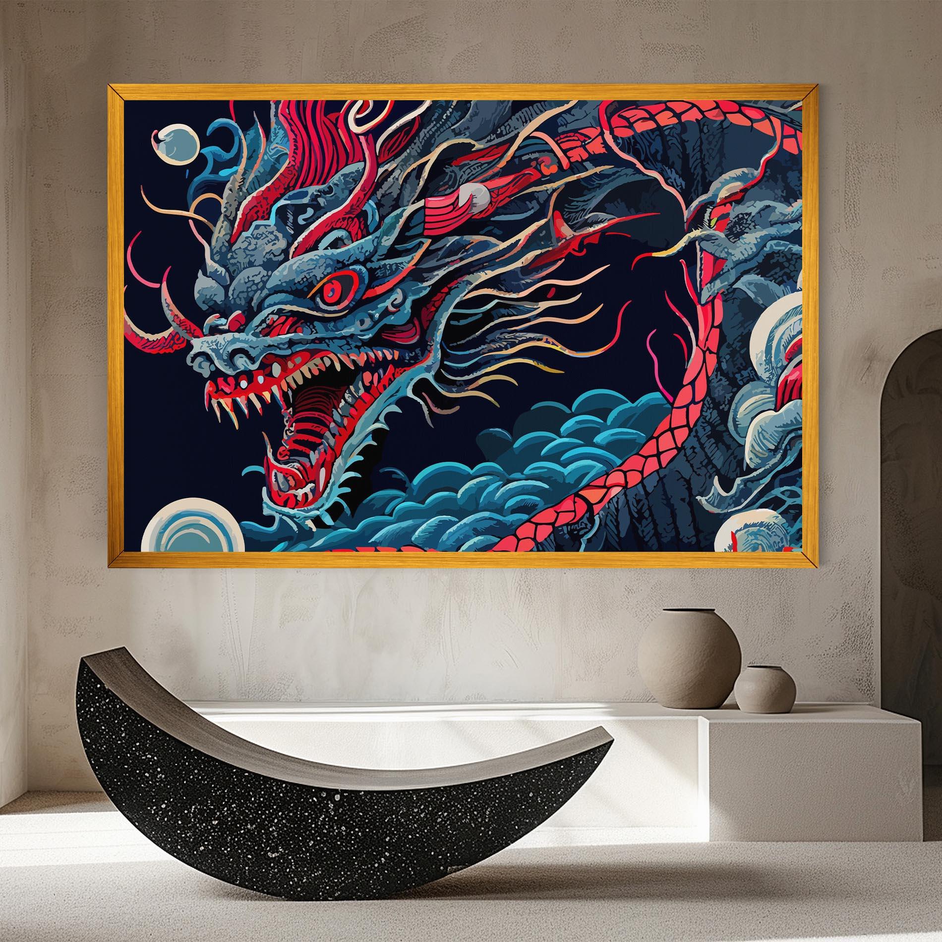 Tablou Canvas Cloud Dragon mockup 8