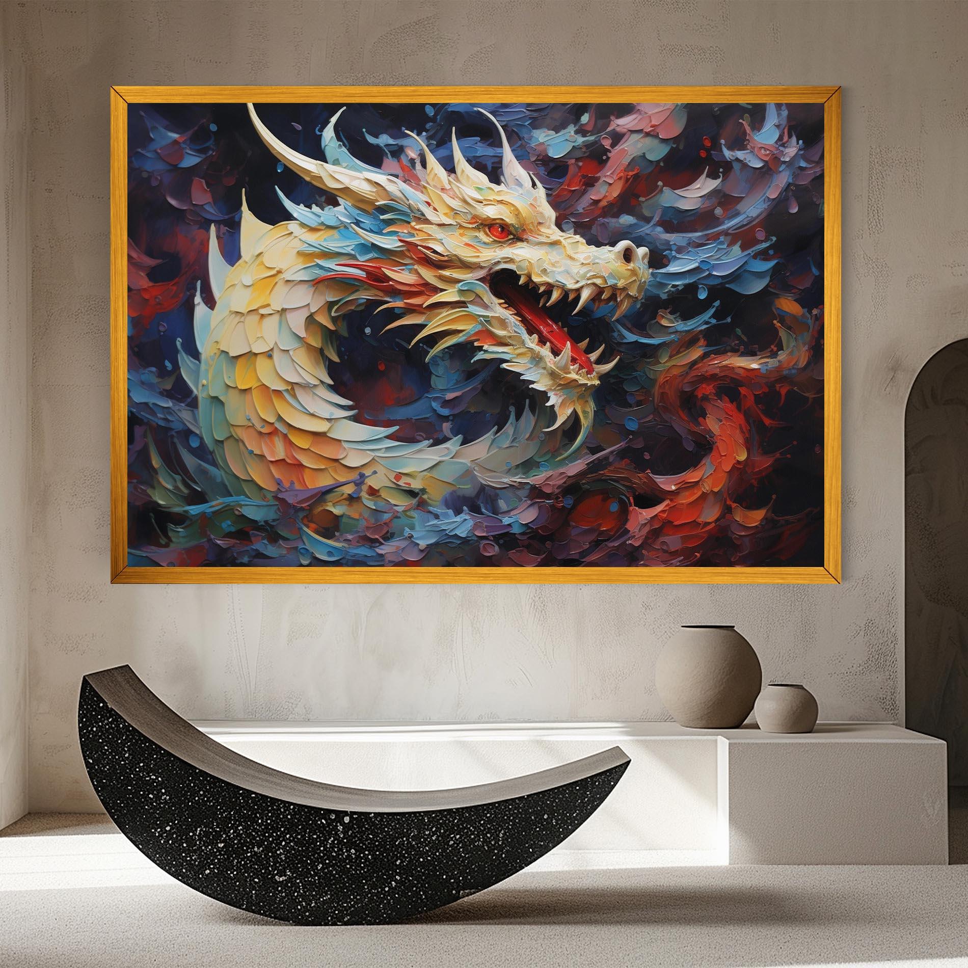 Tablou Canvas Fantasy Dragon Art mockup 8
