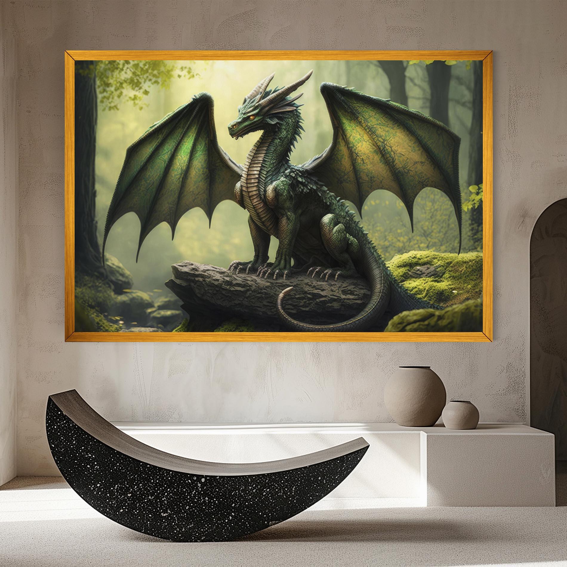 Tablou Canvas Green Dragon mockup 8