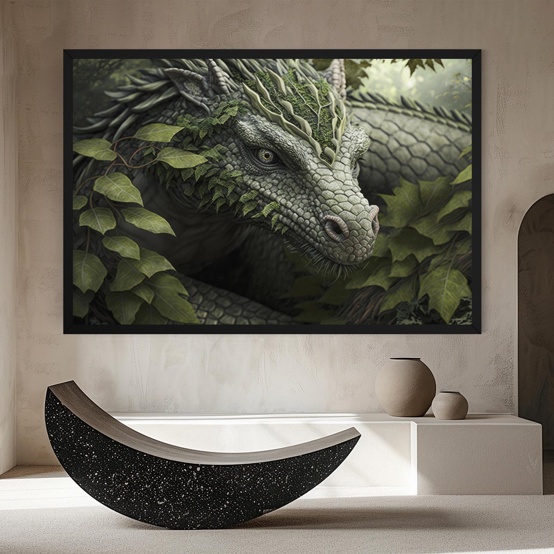 Tablou Canvas Ancient Forest Dragon mockup 8