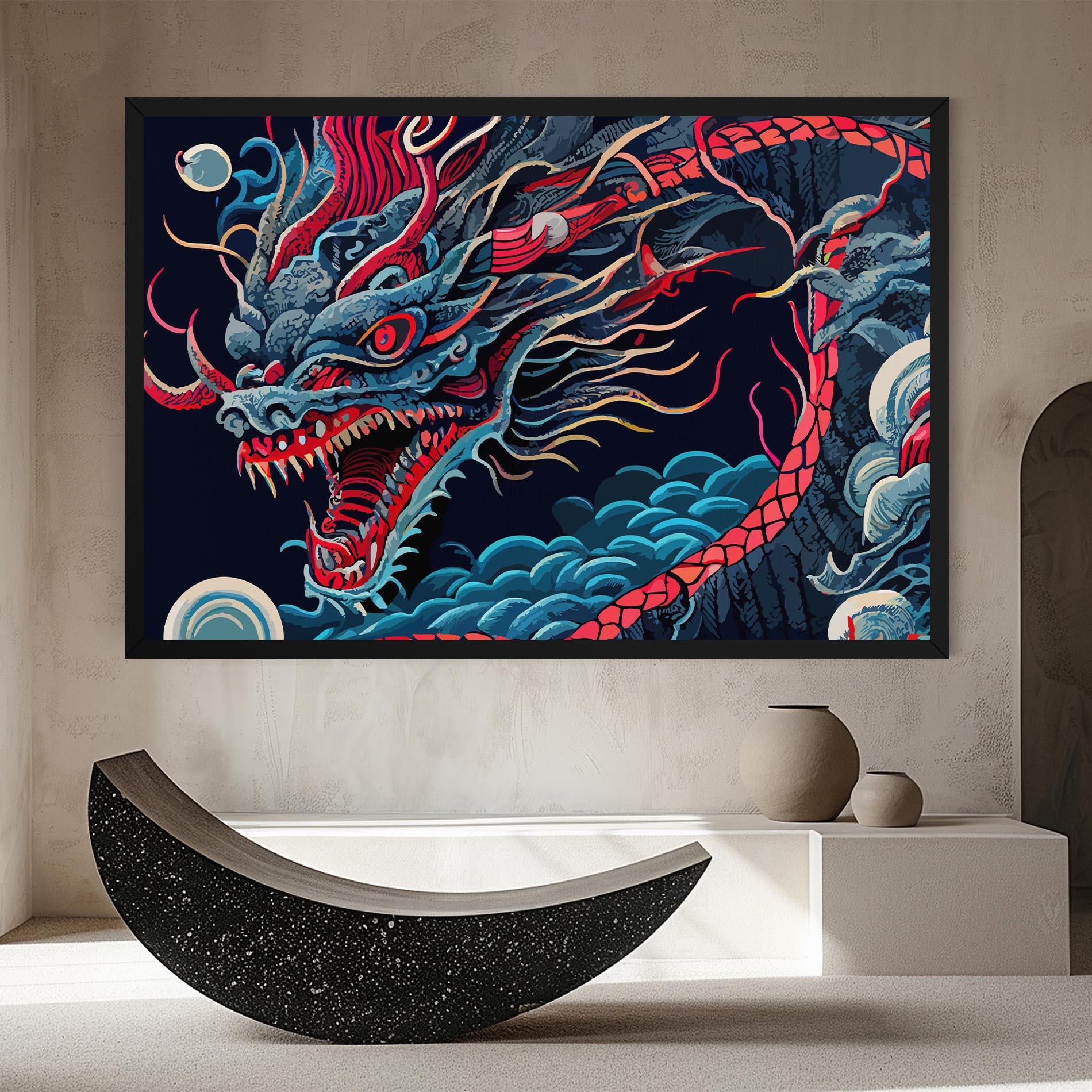 Tablou Canvas Cloud Dragon mockup 8