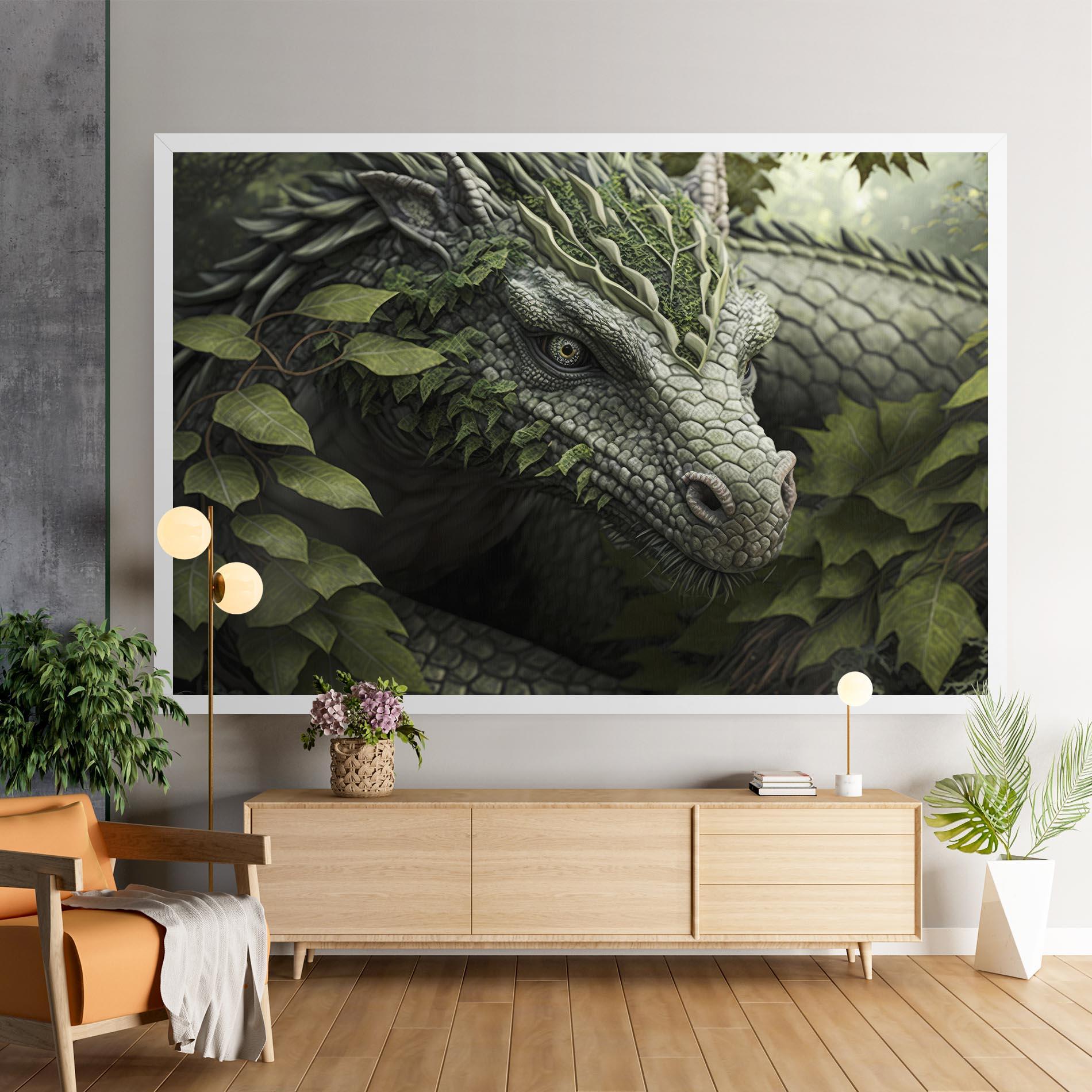 Tablou Canvas Ancient Forest Dragon mockup 9