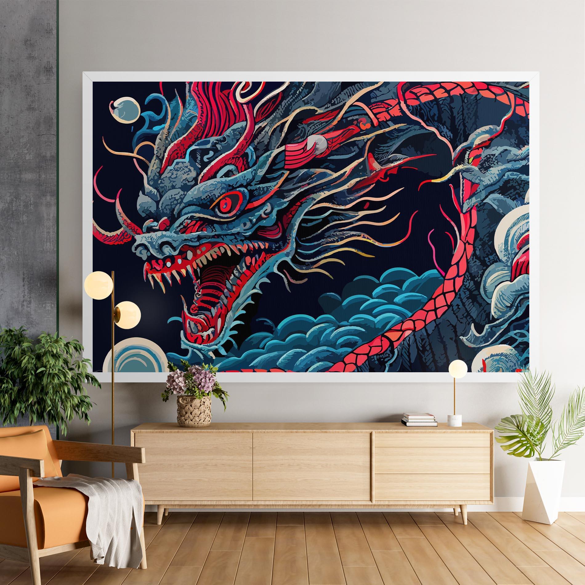 Tablou Canvas Cloud Dragon mockup 9