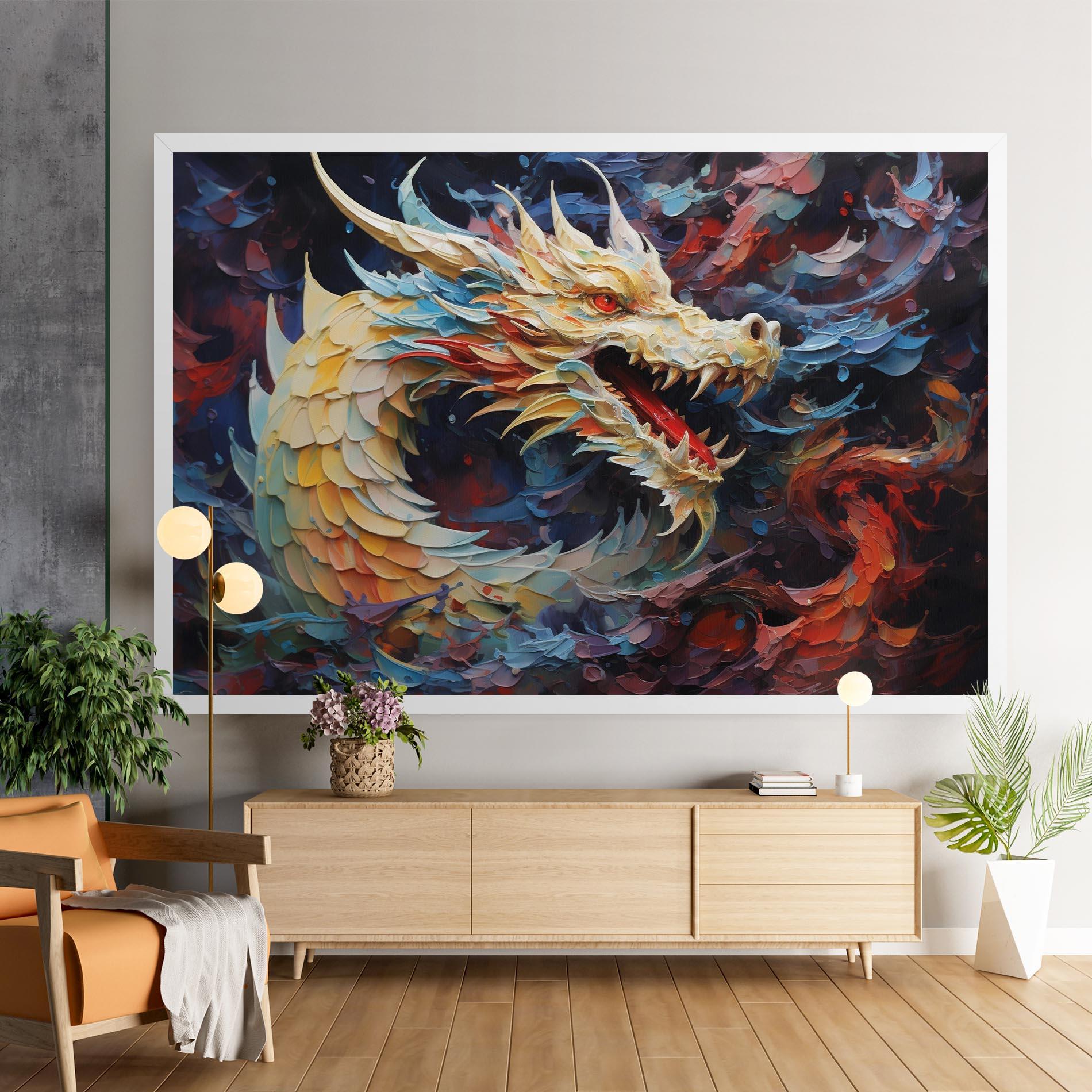 Tablou Canvas Fantasy Dragon Art mockup 9
