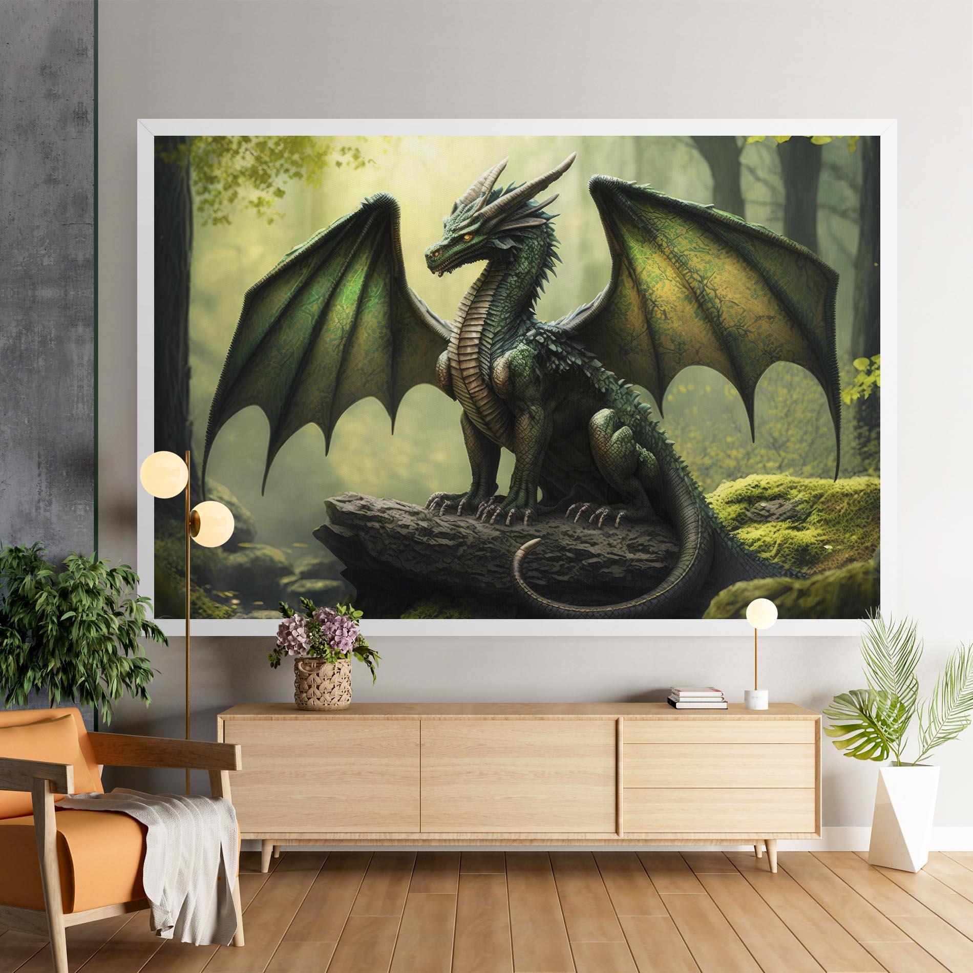 Tablou Canvas Green Dragon mockup 9
