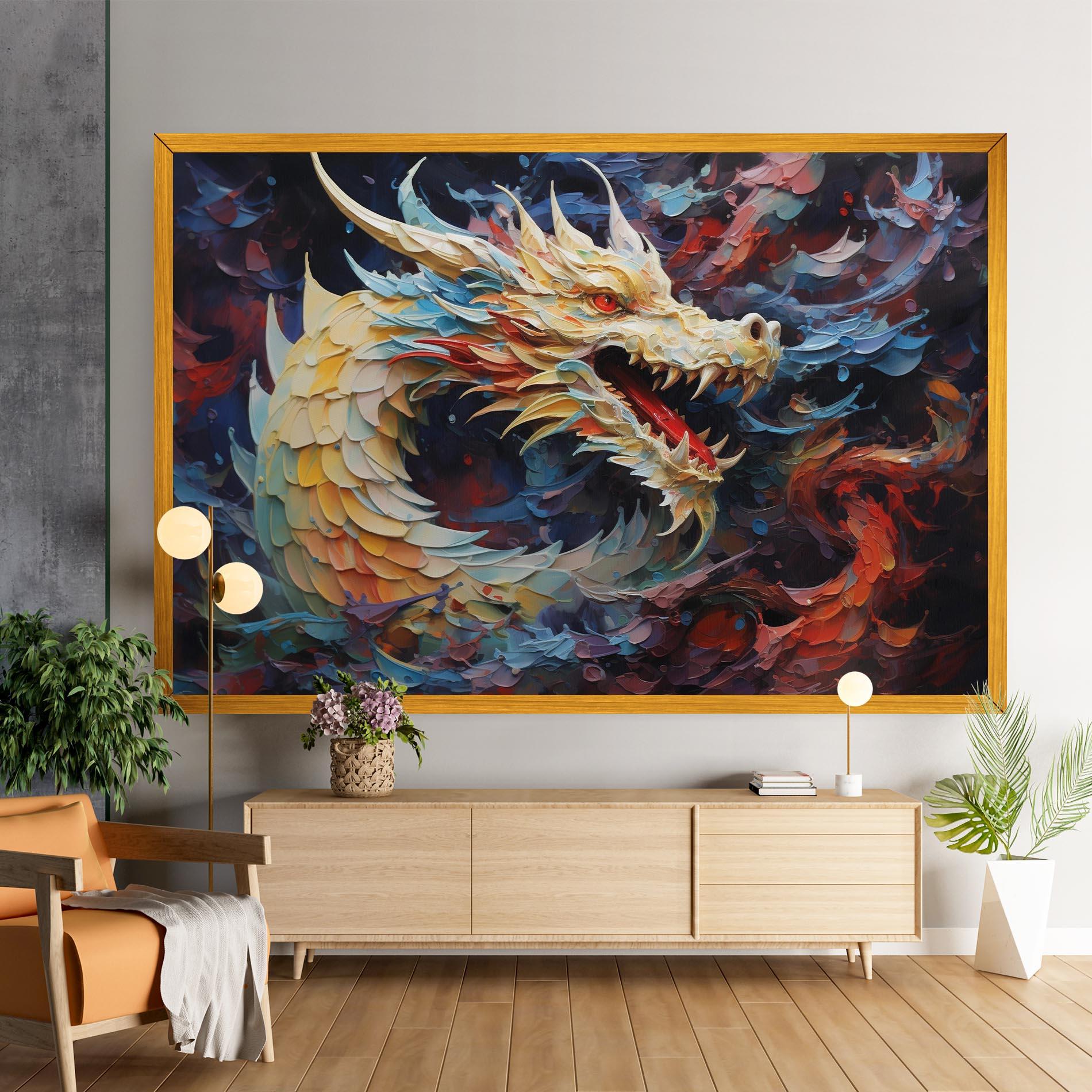 Tablou Canvas Fantasy Dragon Art mockup 9