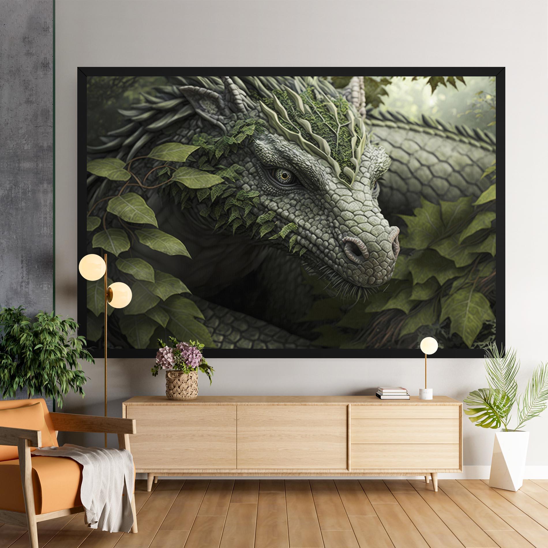 Tablou Canvas Ancient Forest Dragon mockup 9