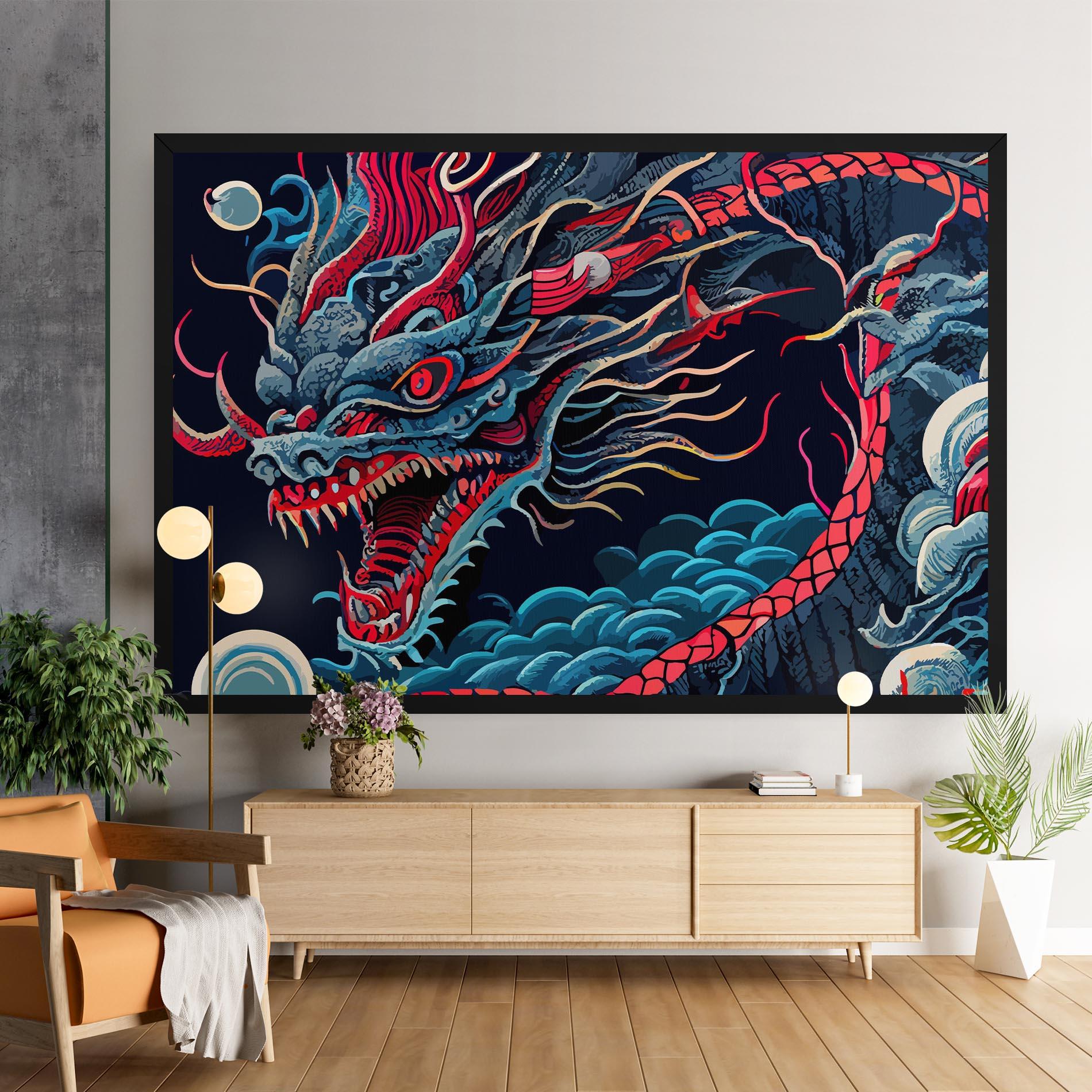 Tablou Canvas Cloud Dragon mockup 9