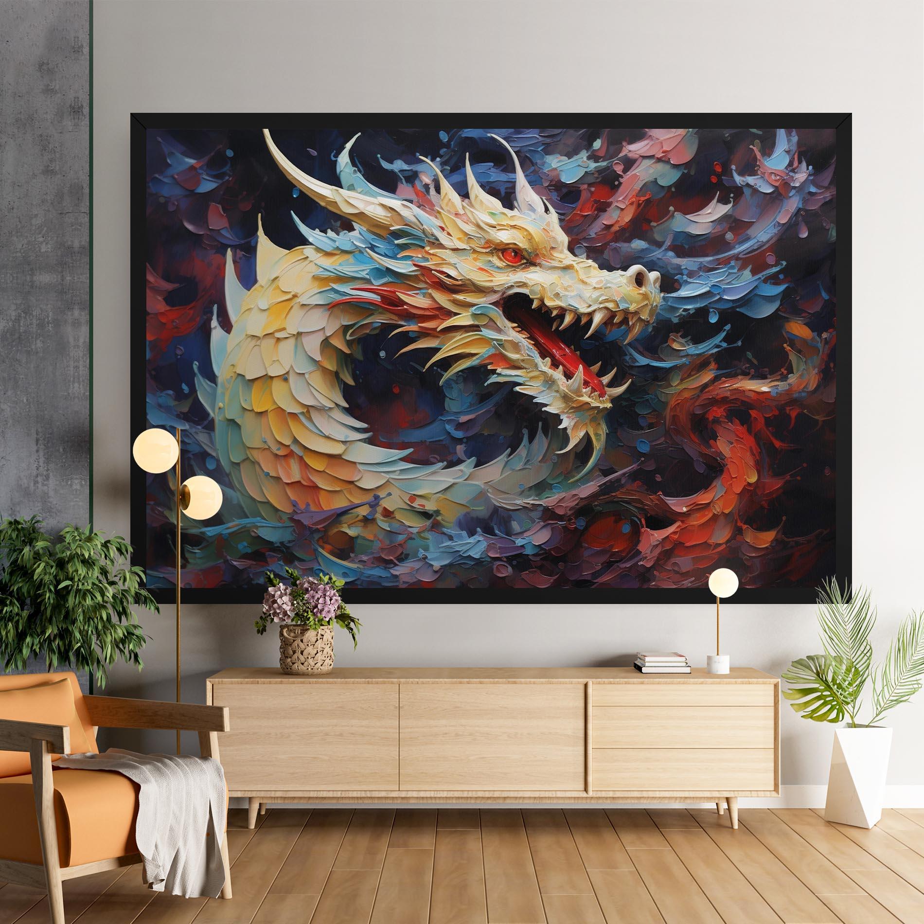 Tablou Canvas Fantasy Dragon Art mockup 9