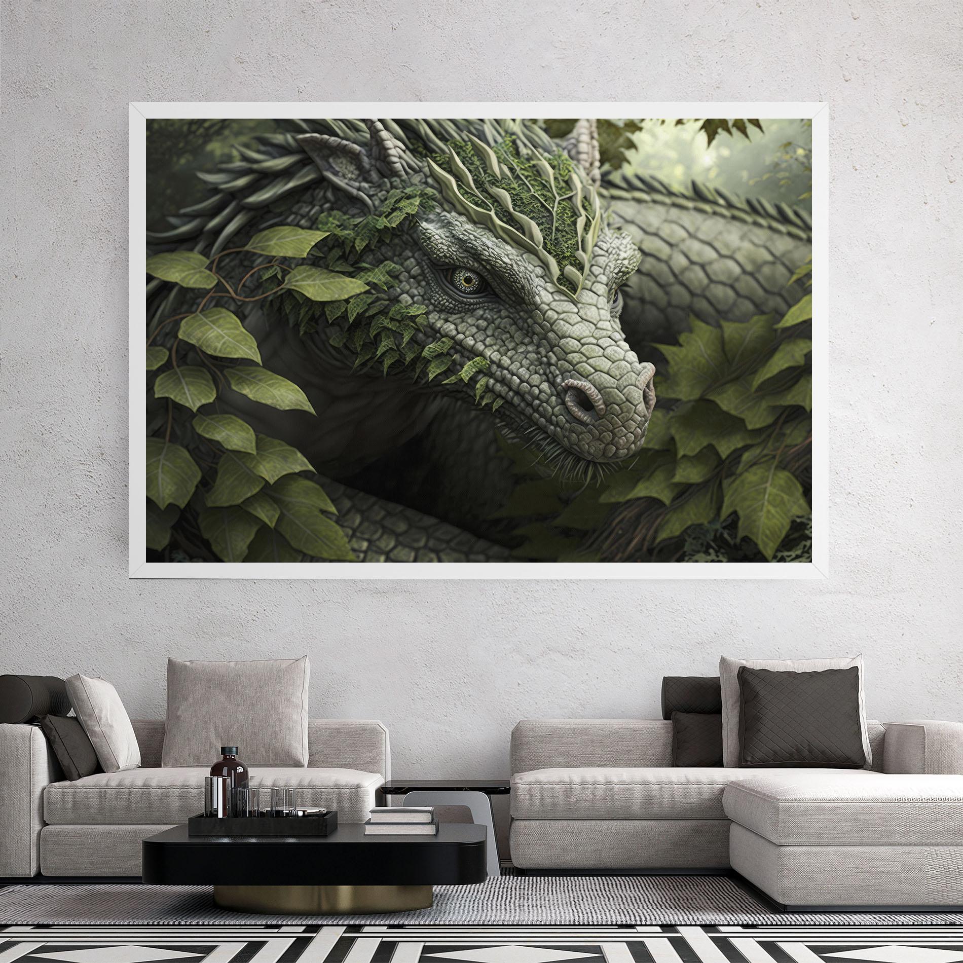 Tablou Canvas Ancient Forest Dragon mockup 2