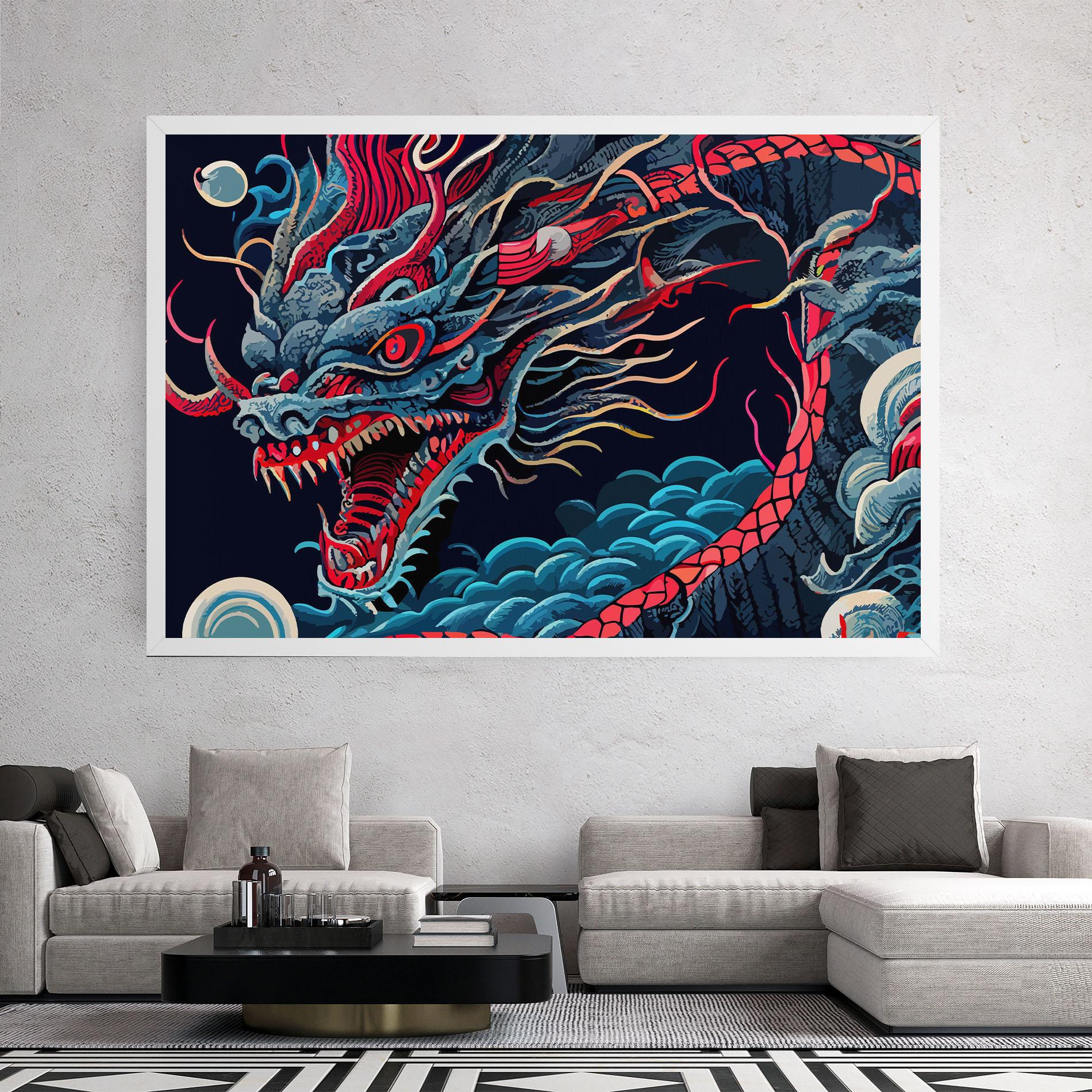 Tablou Canvas Cloud Dragon mockup 2