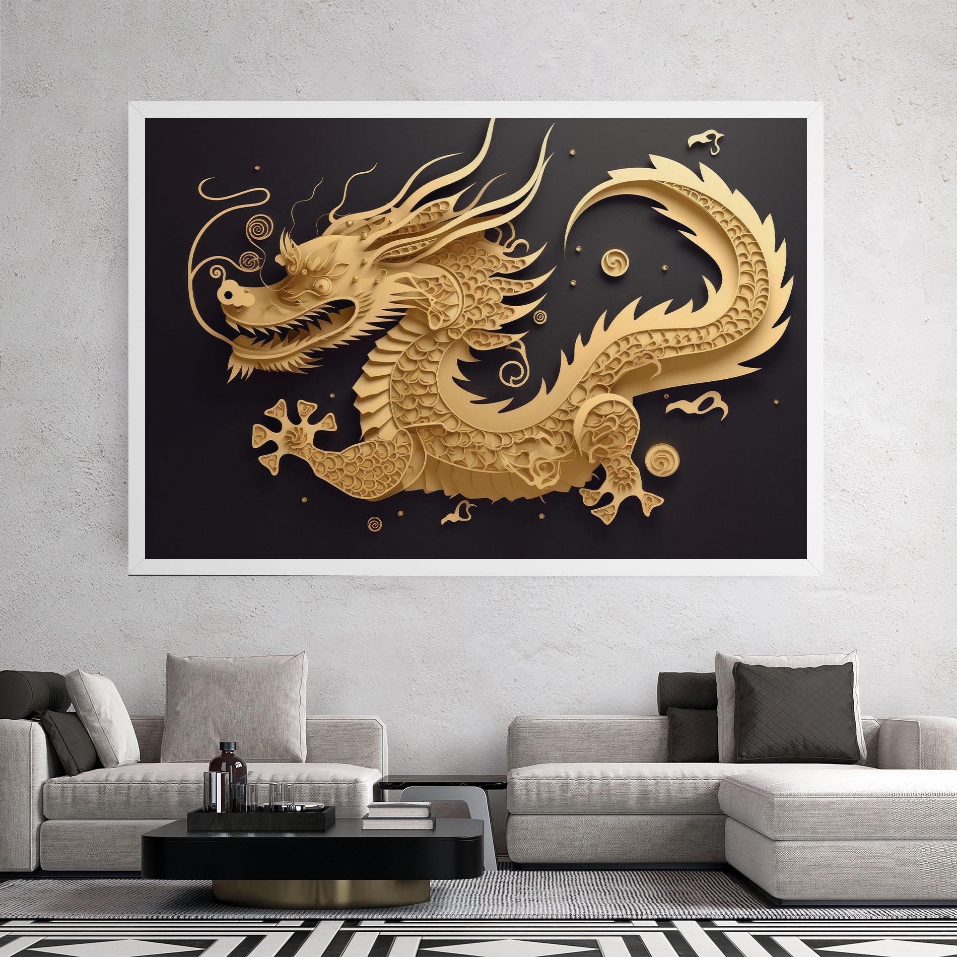 Tablou Canvas Dragon Zodiac Sign mockup 2