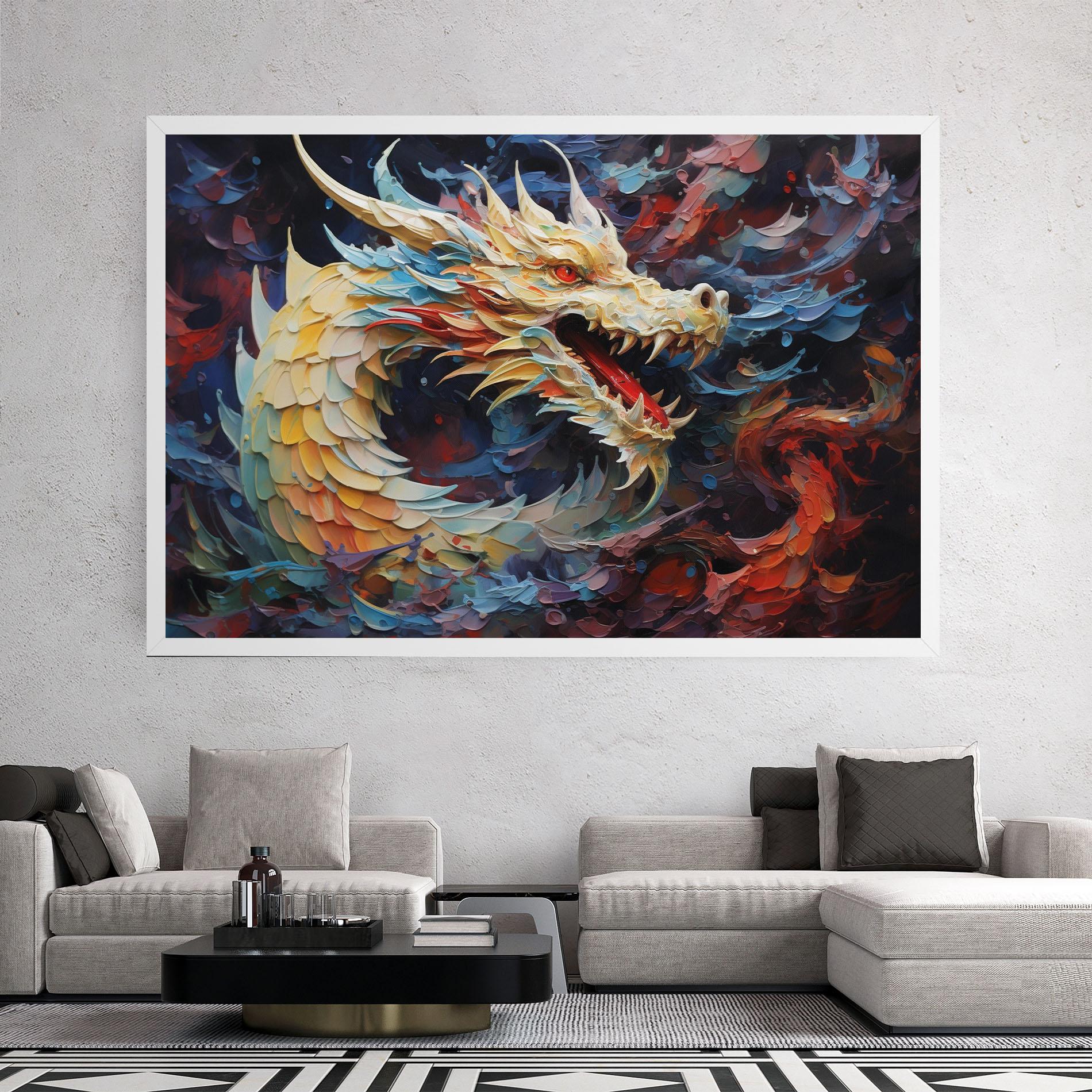 Tablou Canvas Fantasy Dragon Art mockup 2