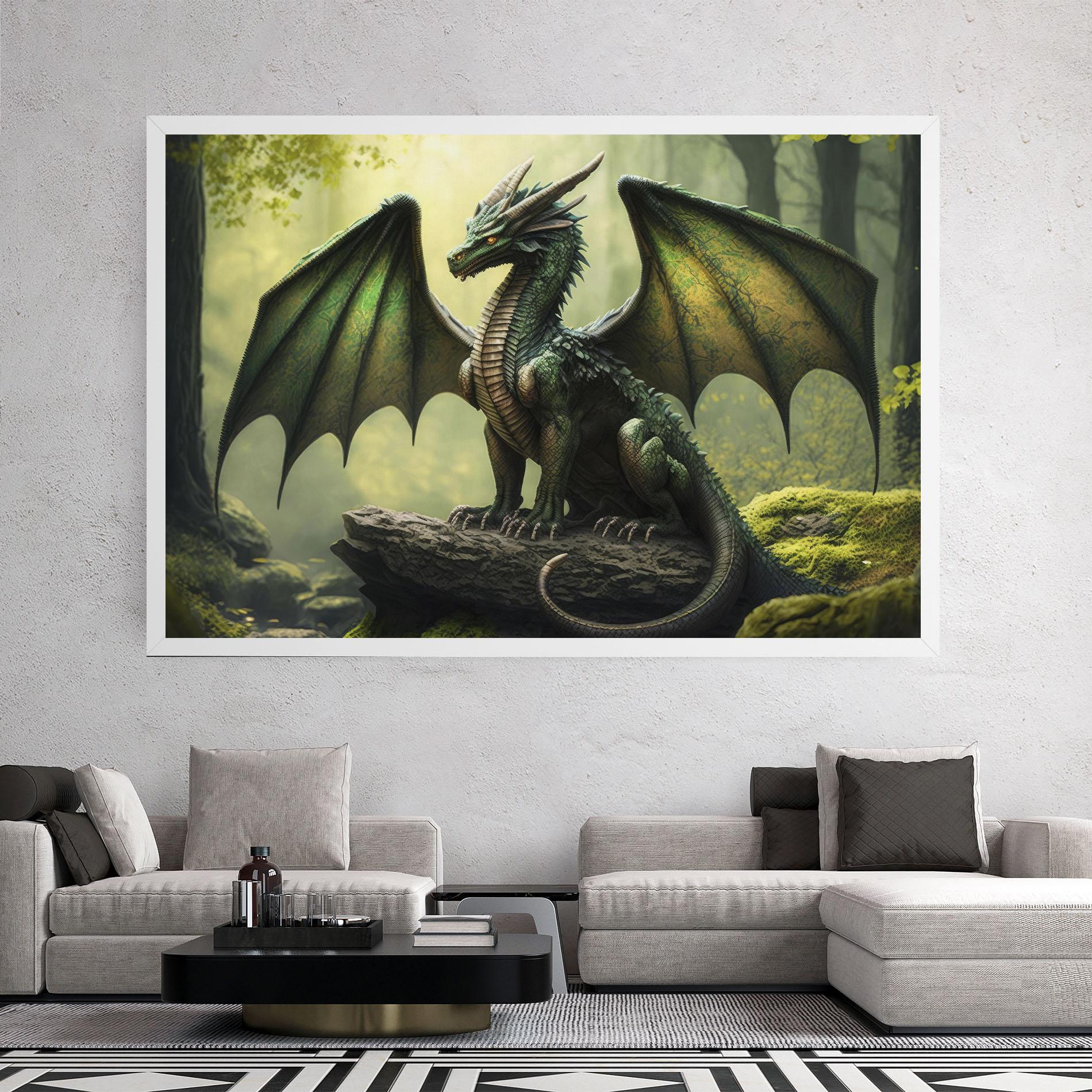 Tablou Canvas Green Dragon mockup 2