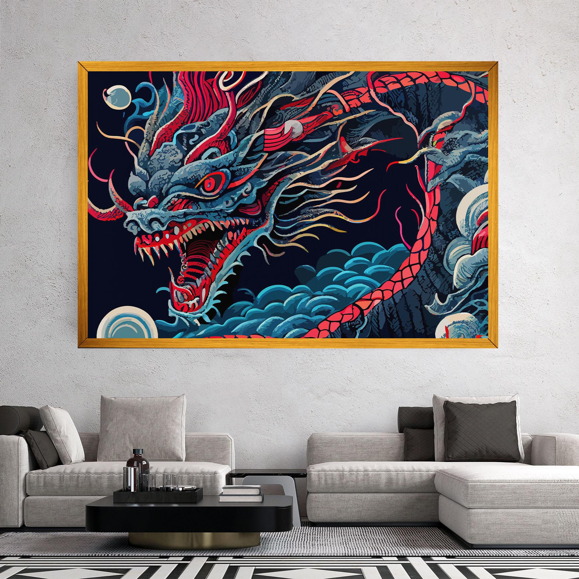 Tablou Canvas Cloud Dragon mockup 2