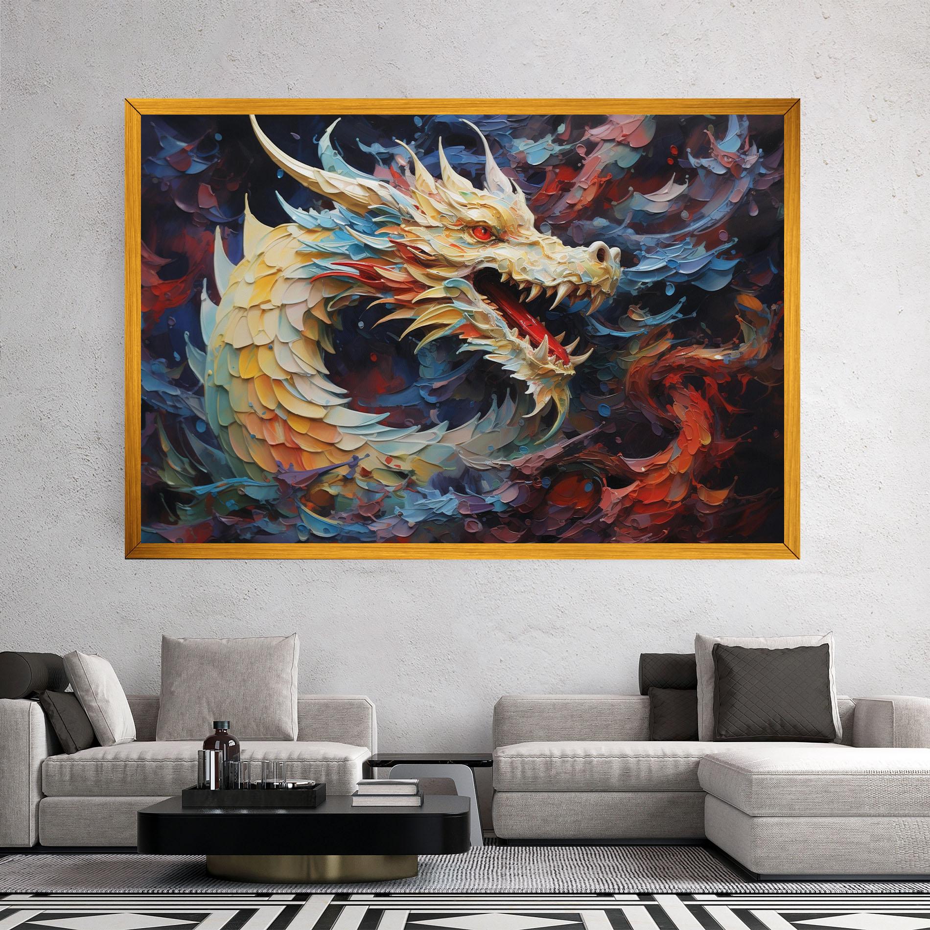 Tablou Canvas Fantasy Dragon Art mockup 2