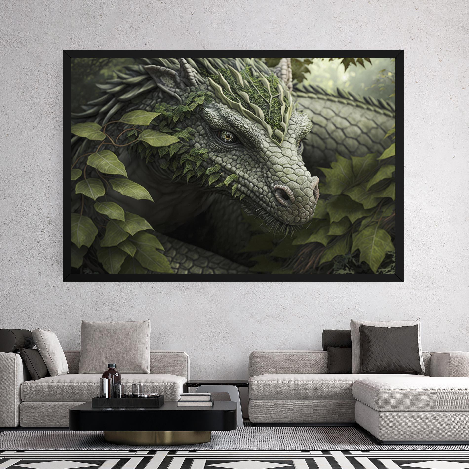 Tablou Canvas Ancient Forest Dragon mockup 2