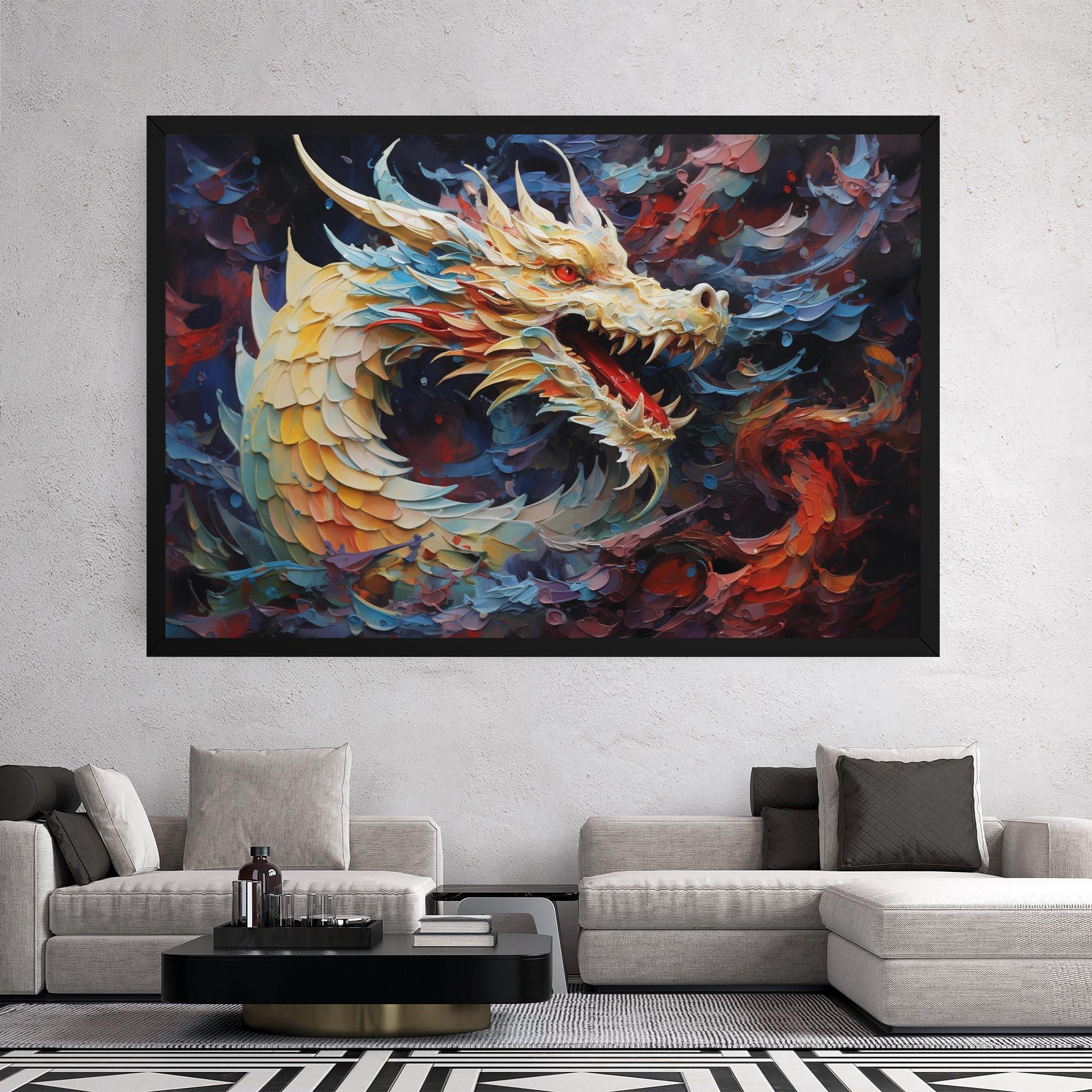 Tablou Canvas Fantasy Dragon Art mockup 2